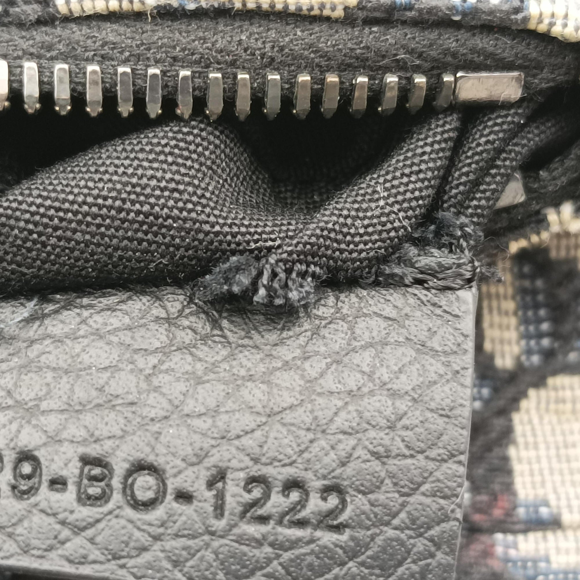 Pre-owned Christian Dior saddle Gray×Navy×Black Jacquard×Leather  bum bag/waist bag | stylenewstar