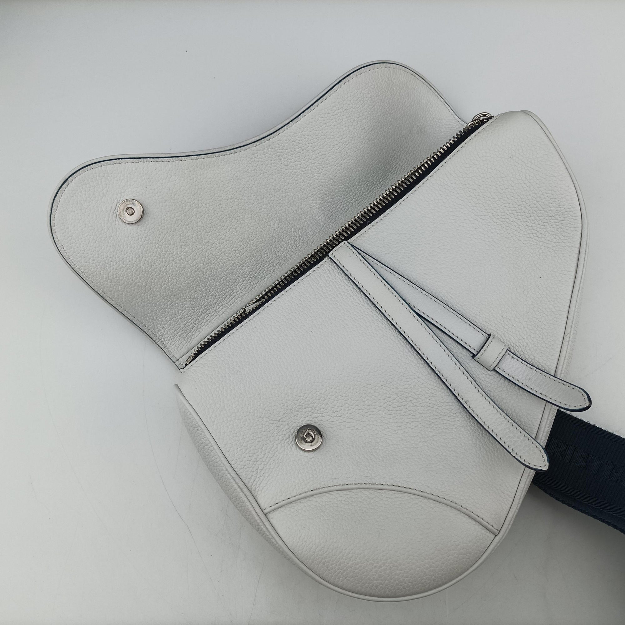 Pre-owned Christian Dior Saddle White×Red Leather  crossbodybag | stylenewstar