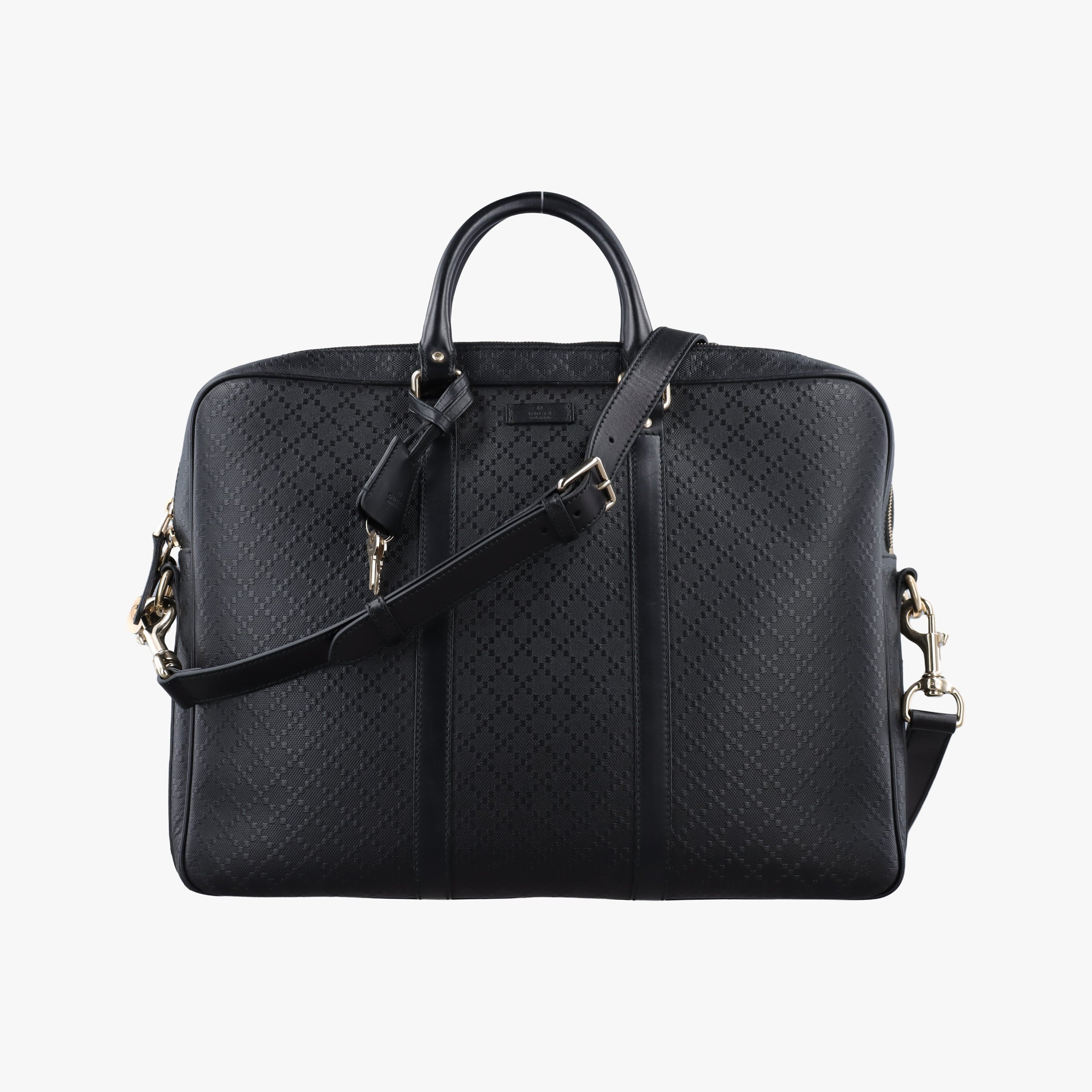 Vintage Gucci Diamante Black Leather 208463 shoulderbag | stylenewstar