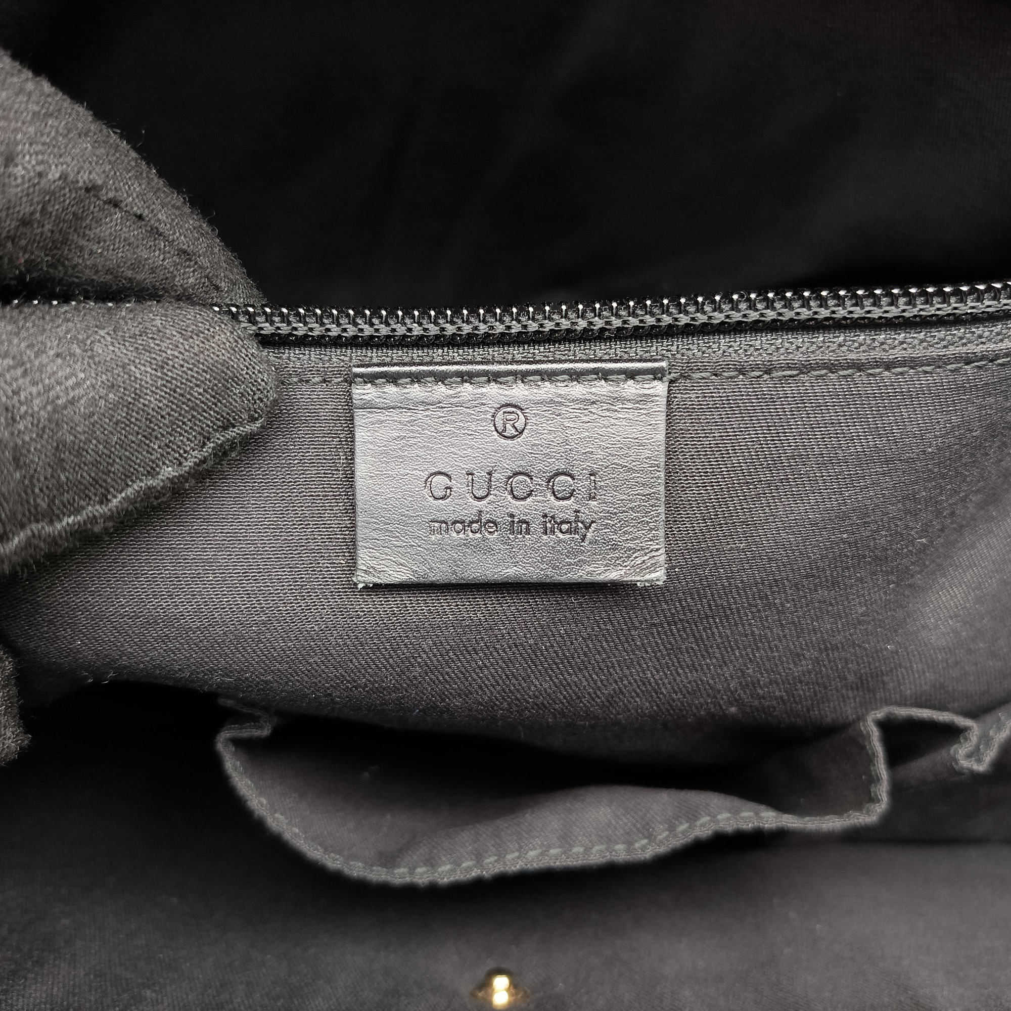 Vintage Gucci Diamante Black Leather 208463 shoulderbag | stylenewstar