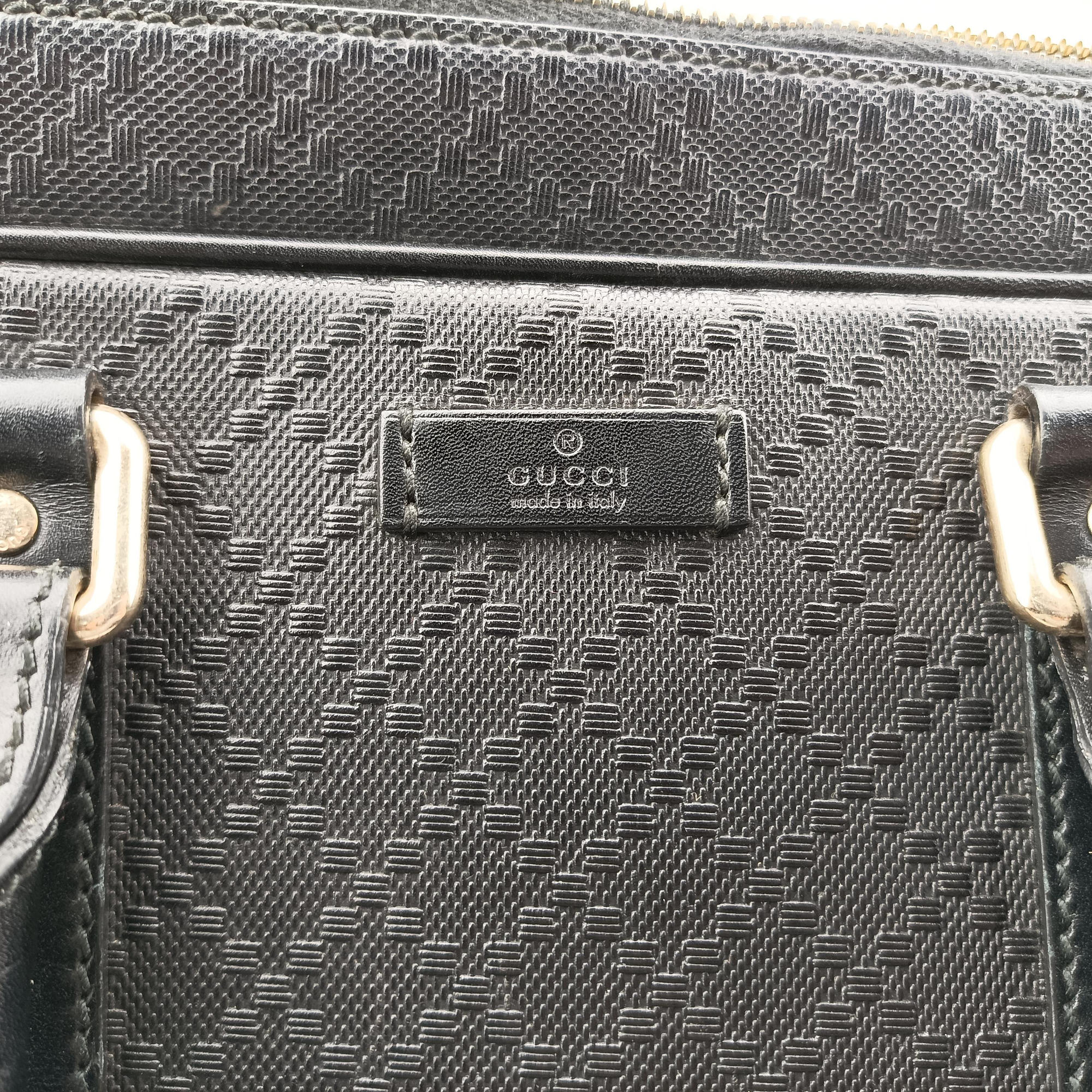 Vintage Gucci Diamante Black Leather 208463 shoulderbag | stylenewstar