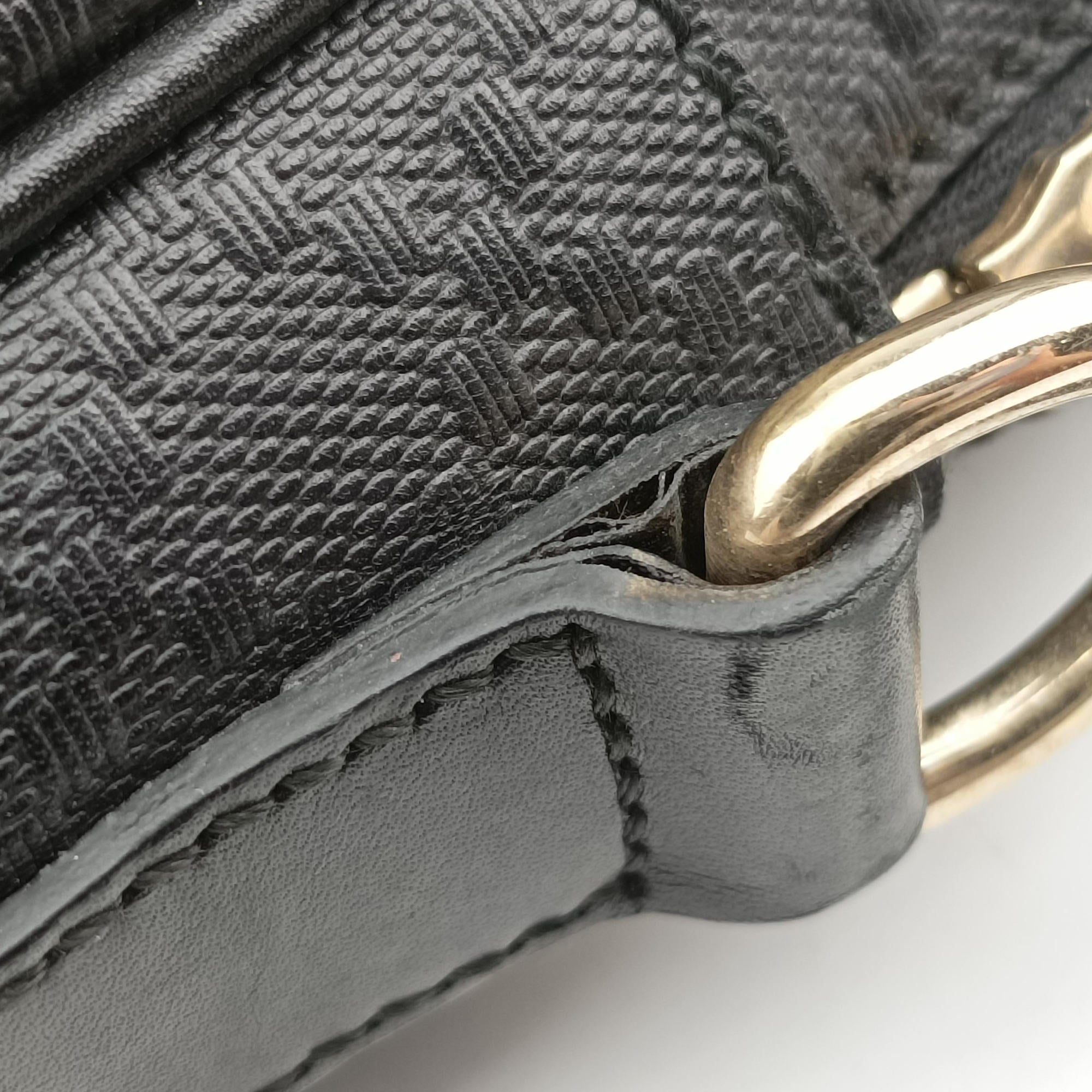 Vintage Gucci Diamante Black Leather 208463 shoulderbag | stylenewstar