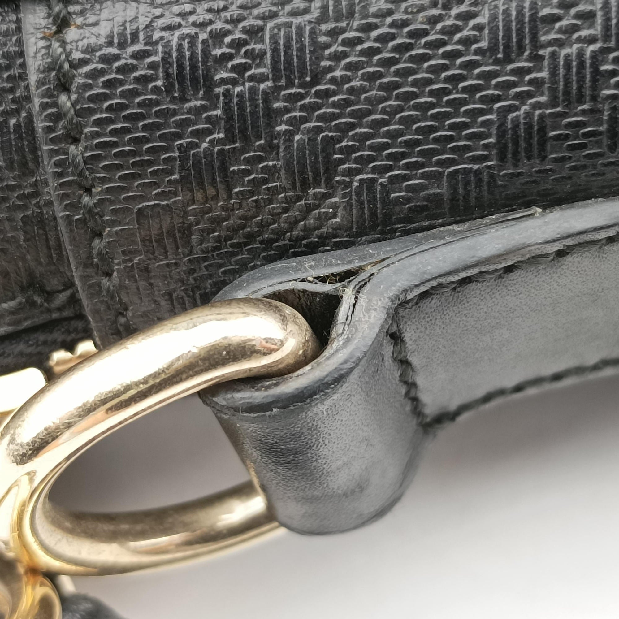 Vintage Gucci Diamante Black Leather 208463 shoulderbag | stylenewstar