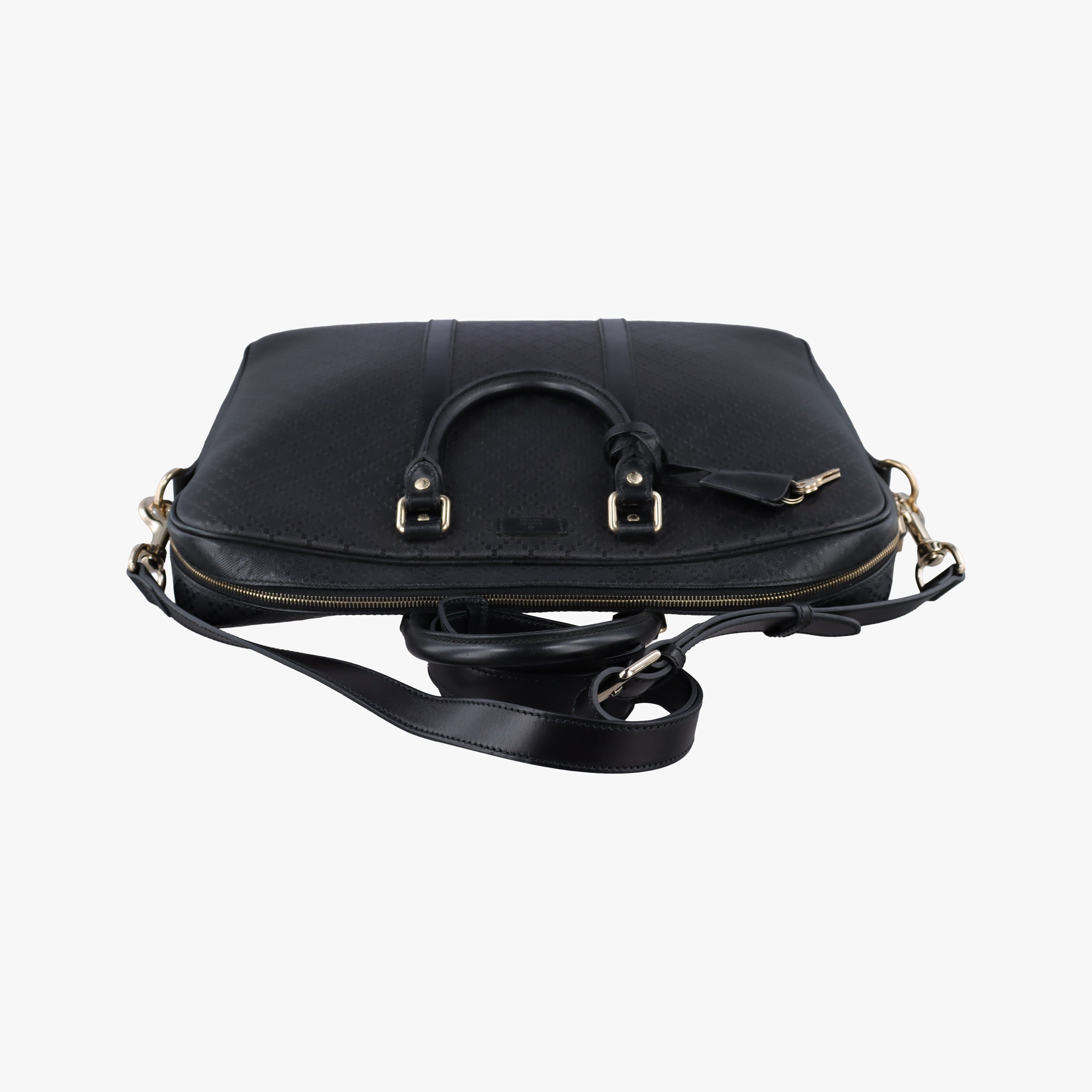 Vintage Gucci Diamante Black Leather 208463 shoulderbag | stylenewstar