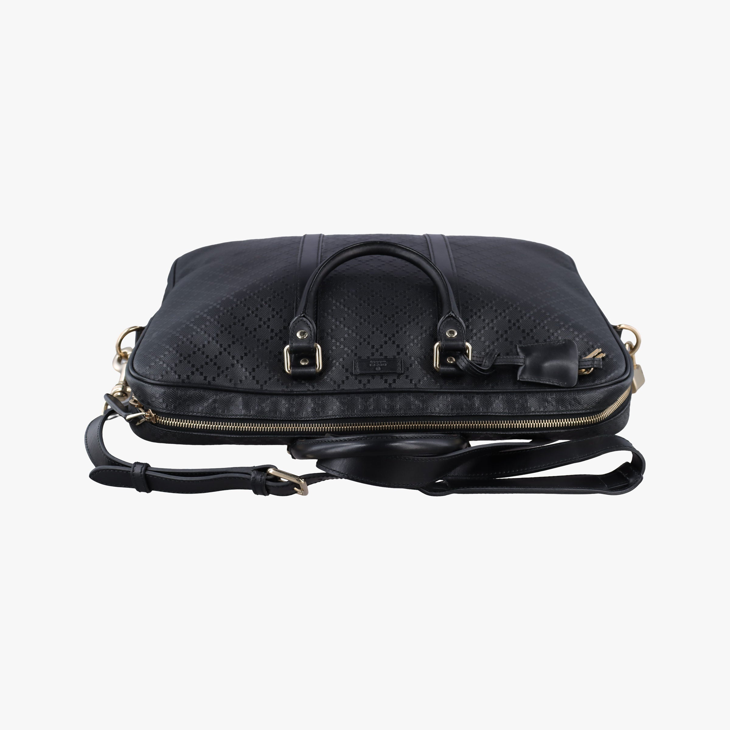 Vintage Gucci Diamante Black Leather 208463 shoulderbag | stylenewstar