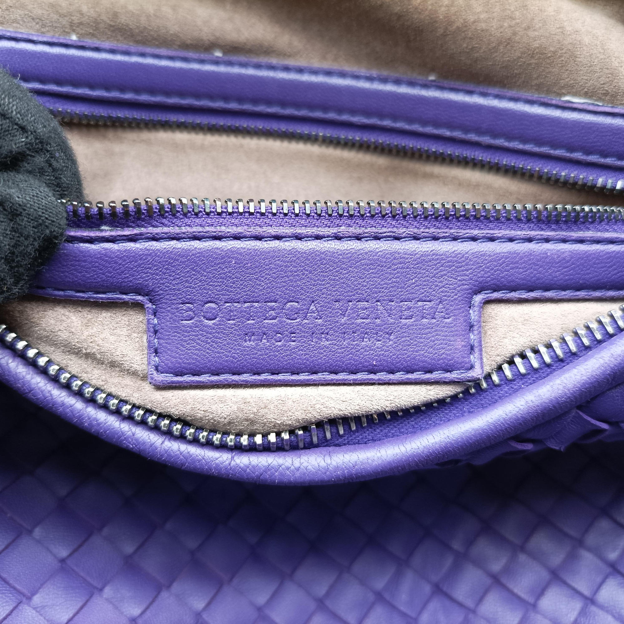 Pre-owned Bottega Veneta Intrecciato Purple lambskin  handbag | stylenewstar