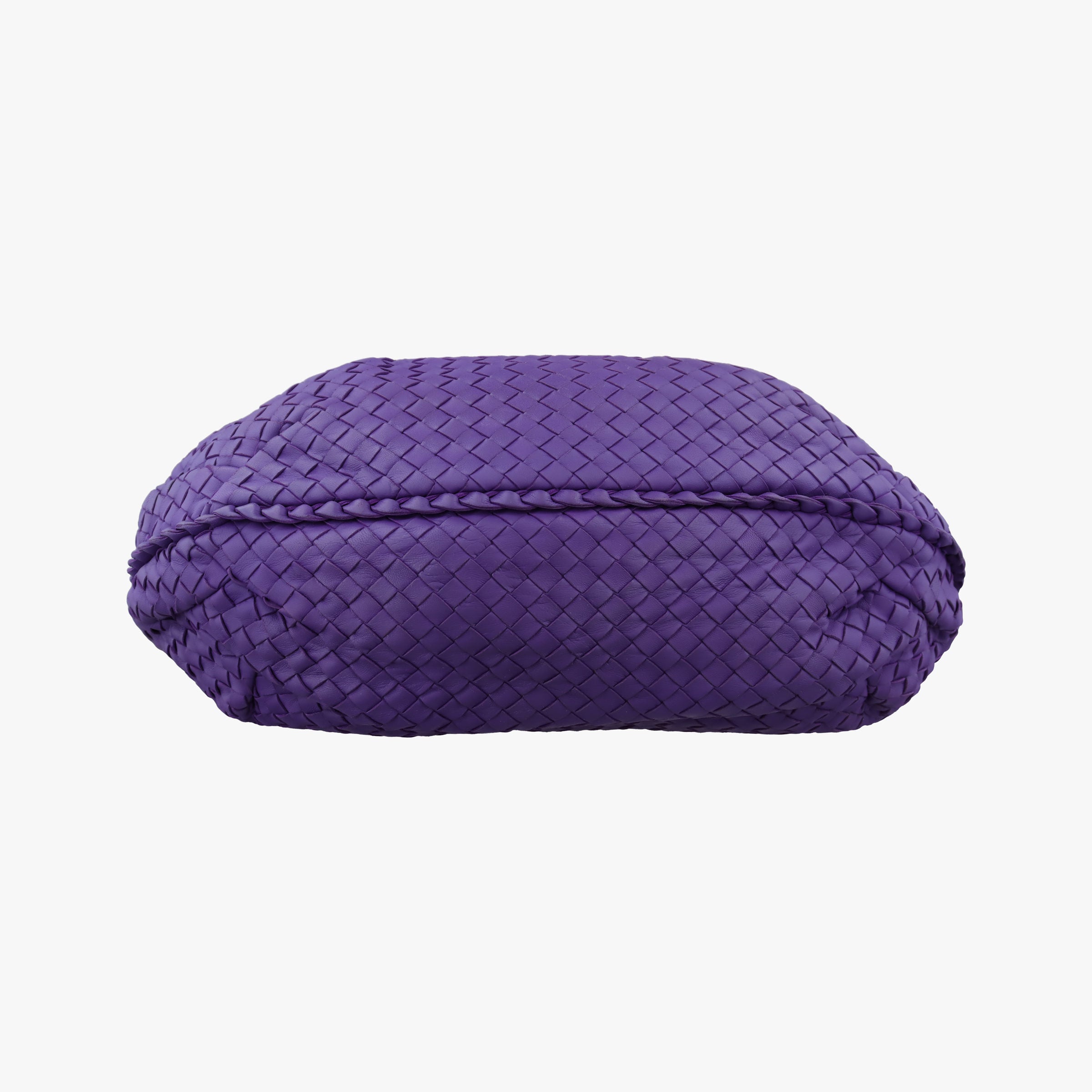 Pre-owned Bottega Veneta Intrecciato Purple lambskin  handbag | stylenewstar