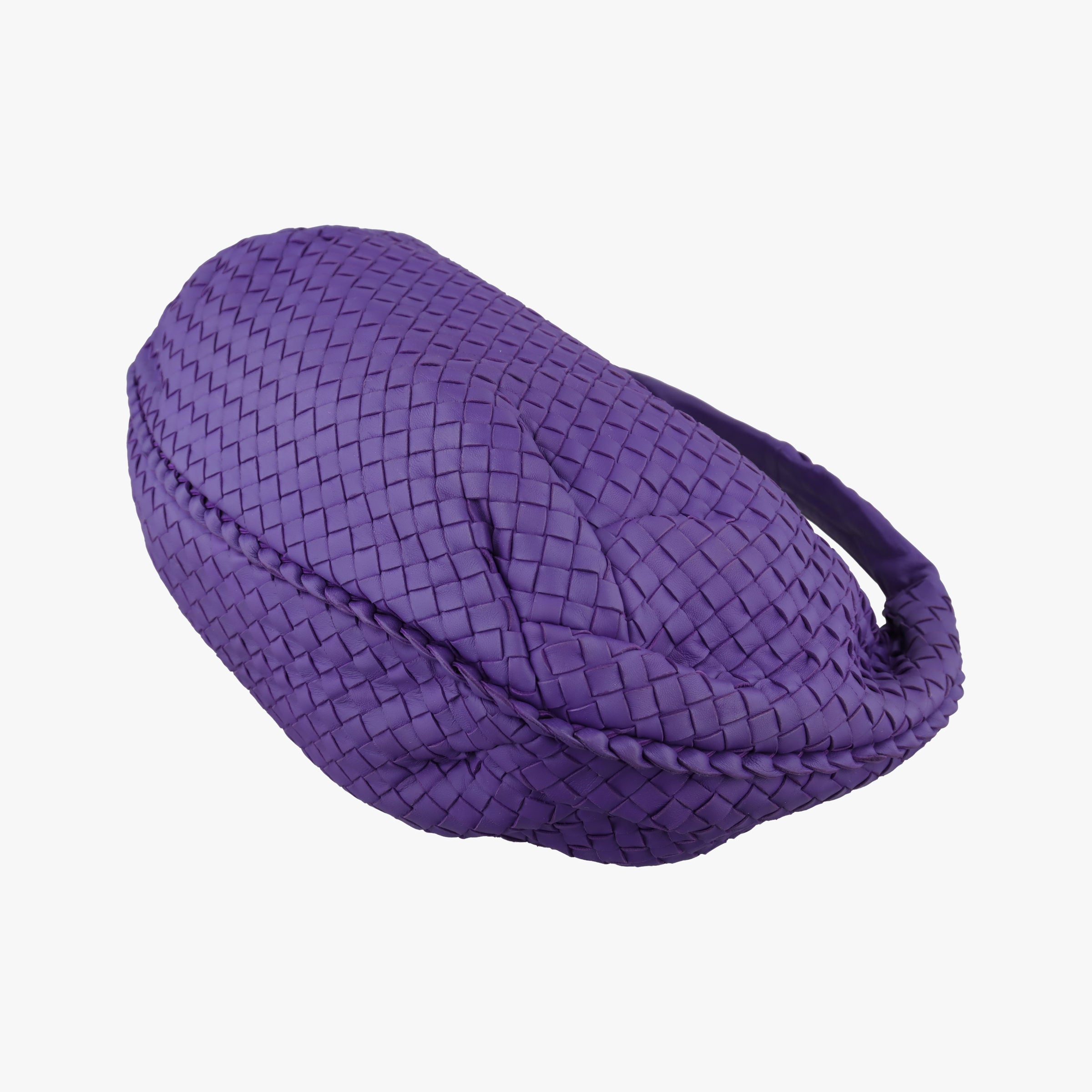 Pre-owned Bottega Veneta Intrecciato Purple lambskin  handbag | stylenewstar
