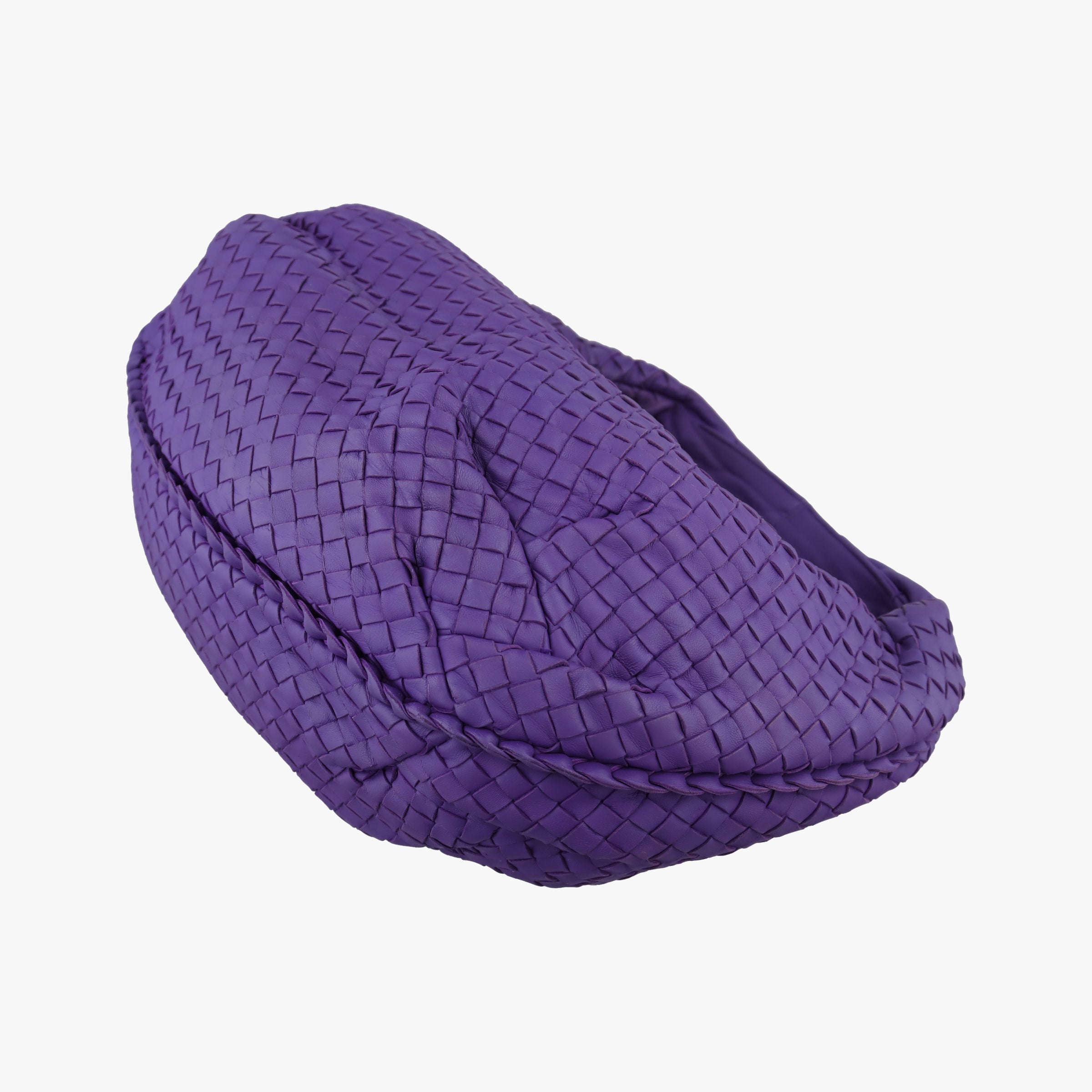 Pre-owned Bottega Veneta Intrecciato Purple lambskin  handbag | stylenewstar