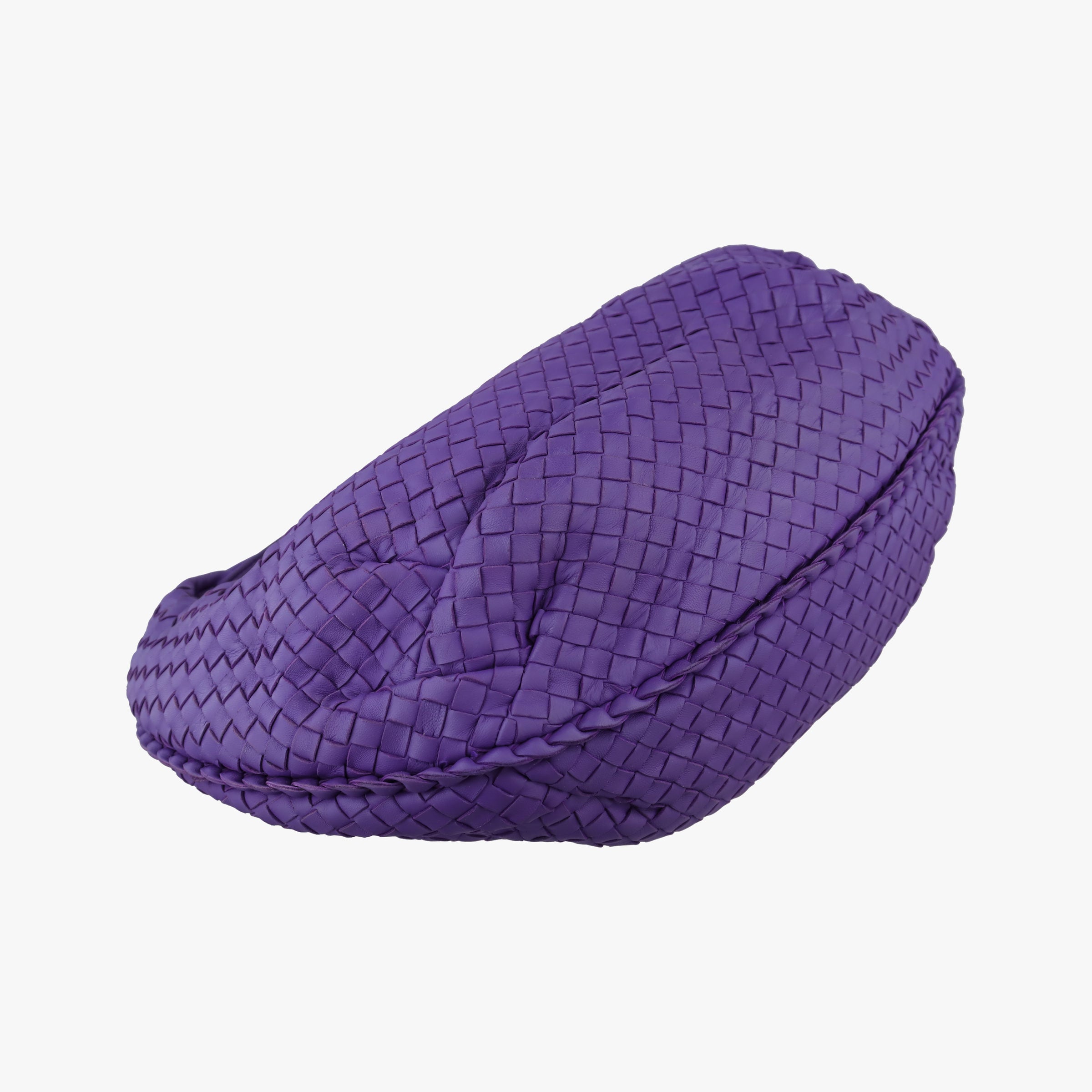 Pre-owned Bottega Veneta Intrecciato Purple lambskin  handbag | stylenewstar