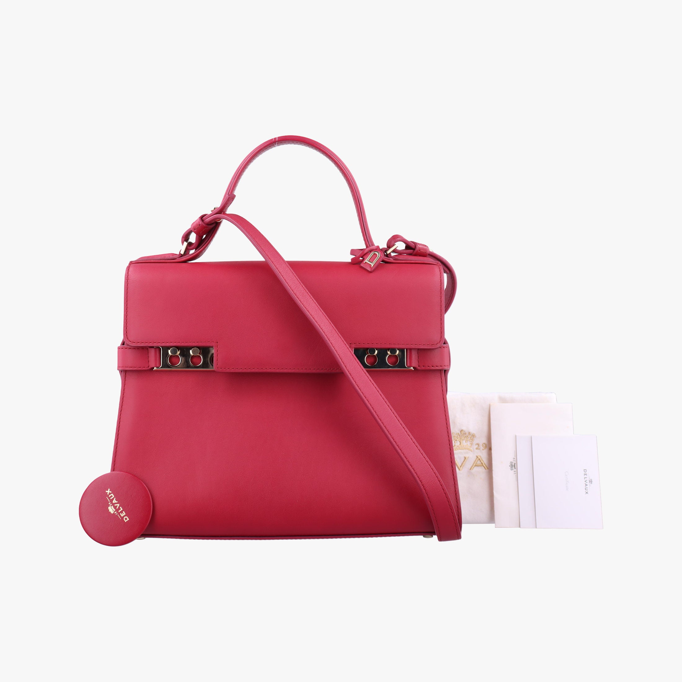 Secondhand Delvaux Tan pete Rose Leather  shoulderbag | stylenewstar