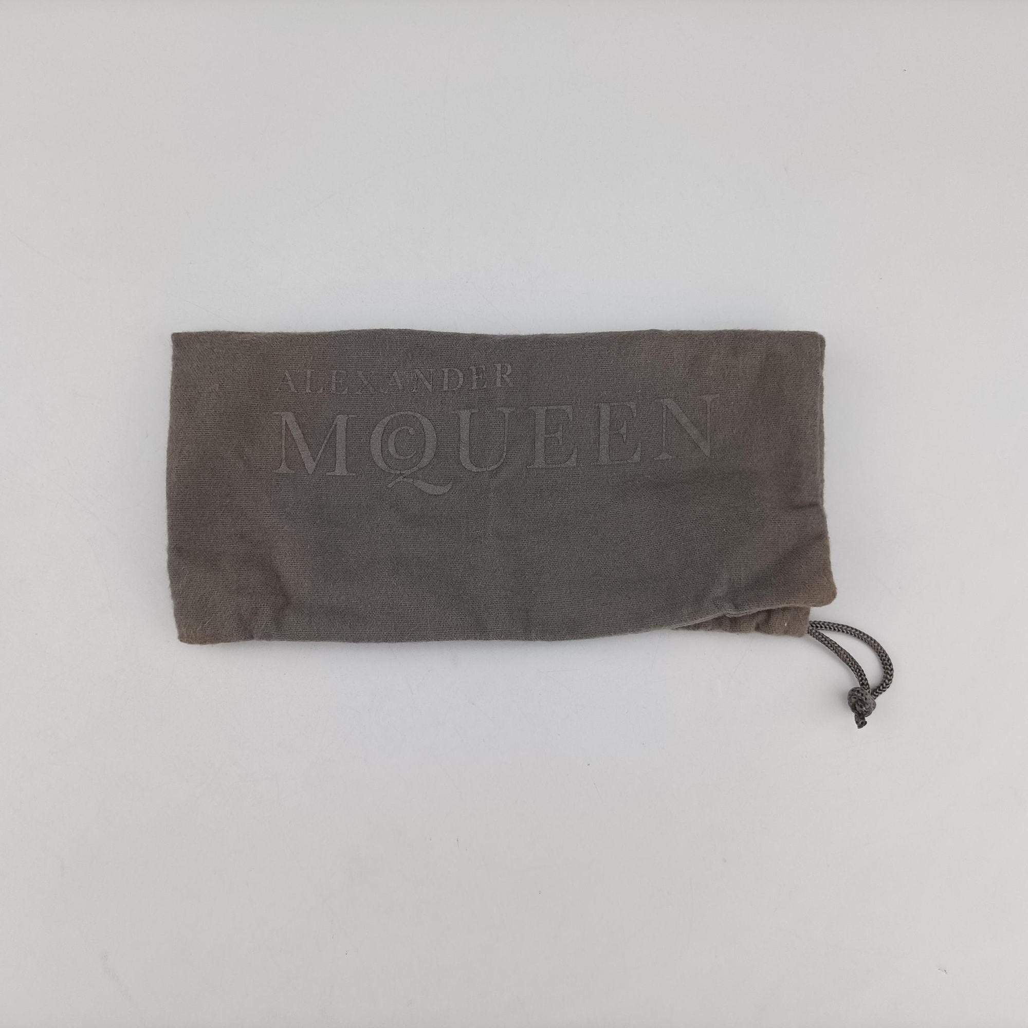 Pre-owned Alexander McQueen Skull Box Black silk  clutchbag | stylenewstar