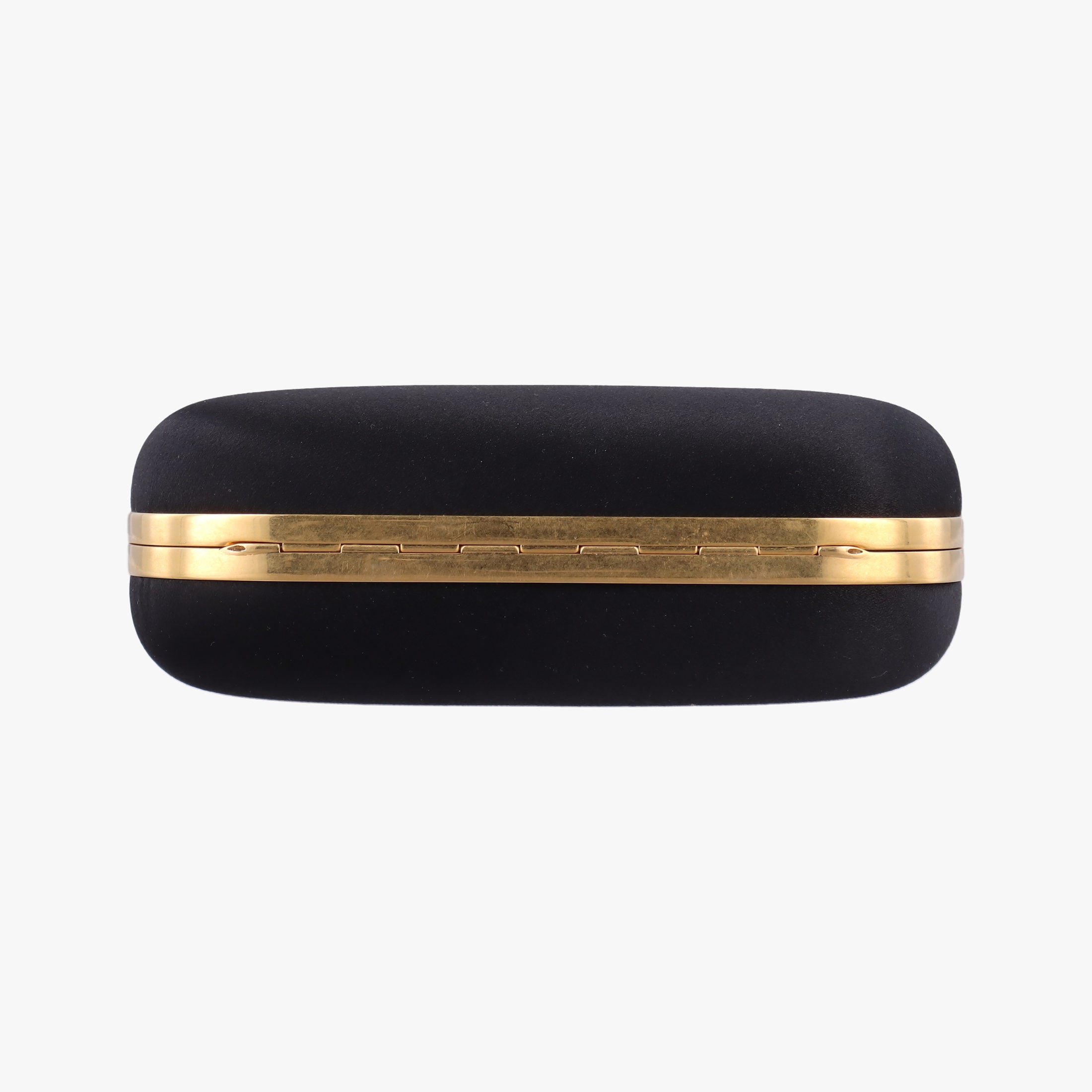 Pre-owned Alexander McQueen Skull Box Black silk  clutchbag | stylenewstar