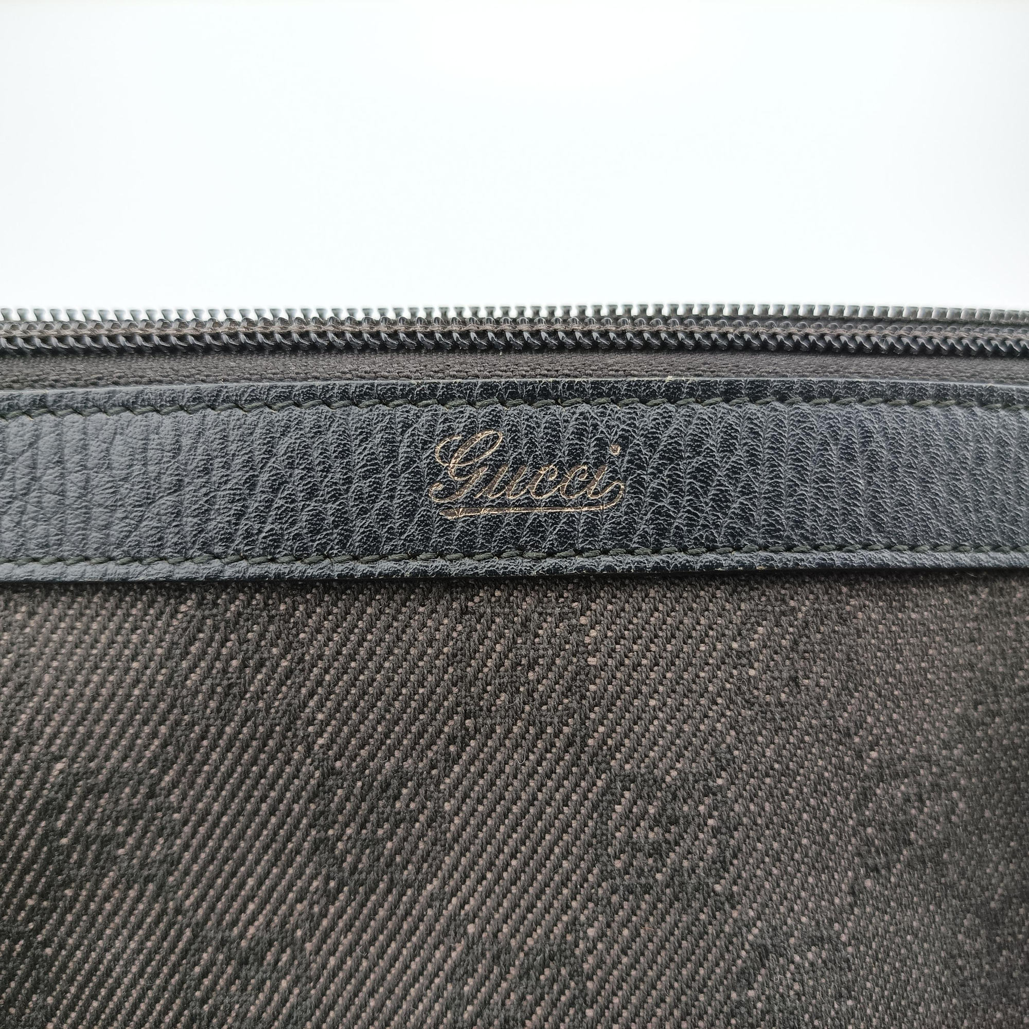 Pre-owned Gucci Abbey Black×Brown canvas×Leather 268640 handbag | stylenewstar
