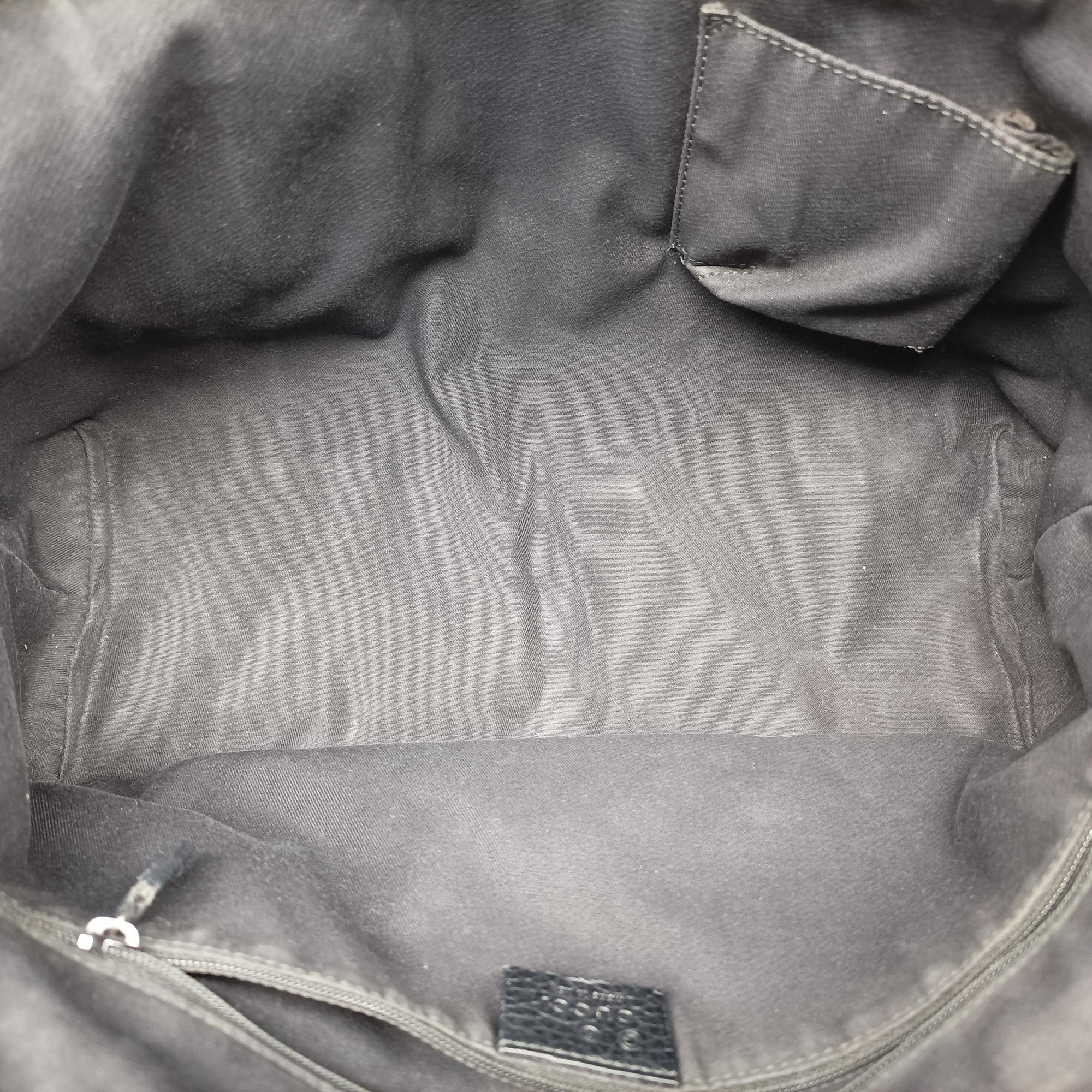 Pre-owned Gucci Abbey Black×Brown canvas×Leather 268640 handbag | stylenewstar