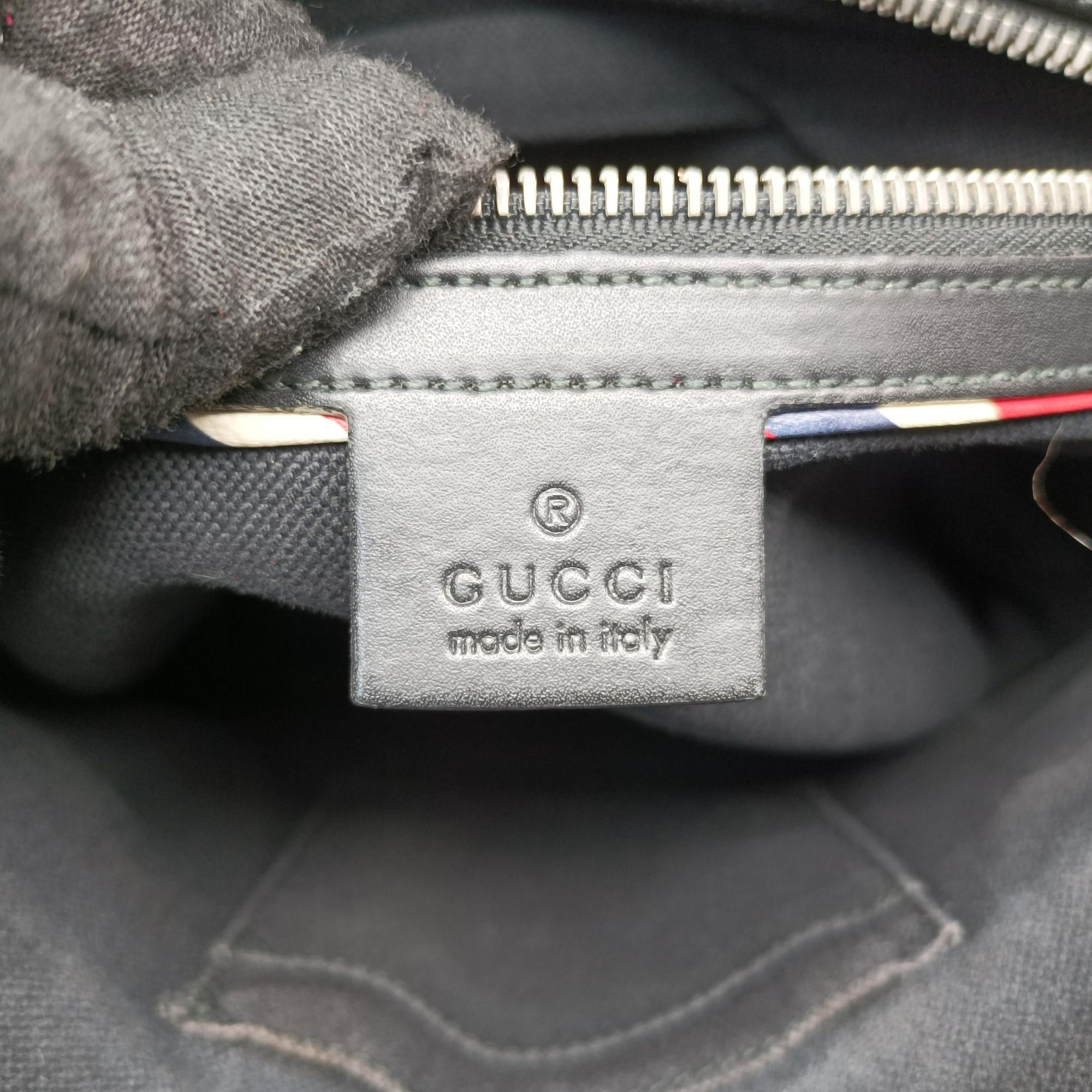 Pre-owned Gucci GG Supreme Courrier Messenger Black×Multicolour PVC coated canvas×Leather 474137 shoulderbag | stylenewstar