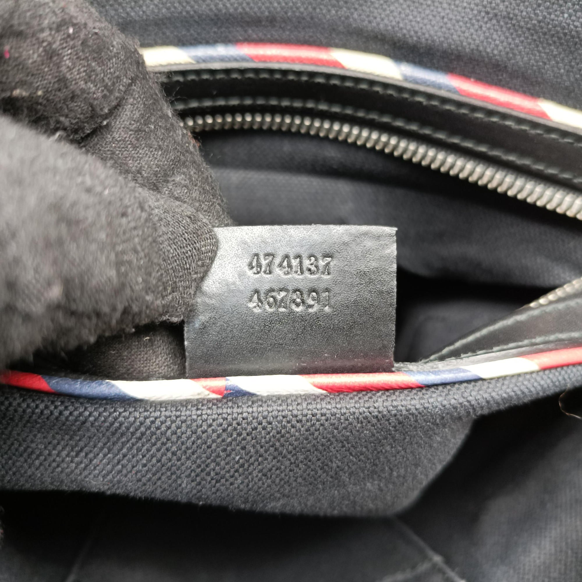 Pre-owned Gucci GG Supreme Courrier Messenger Black×Multicolour PVC coated canvas×Leather 474137 shoulderbag | stylenewstar