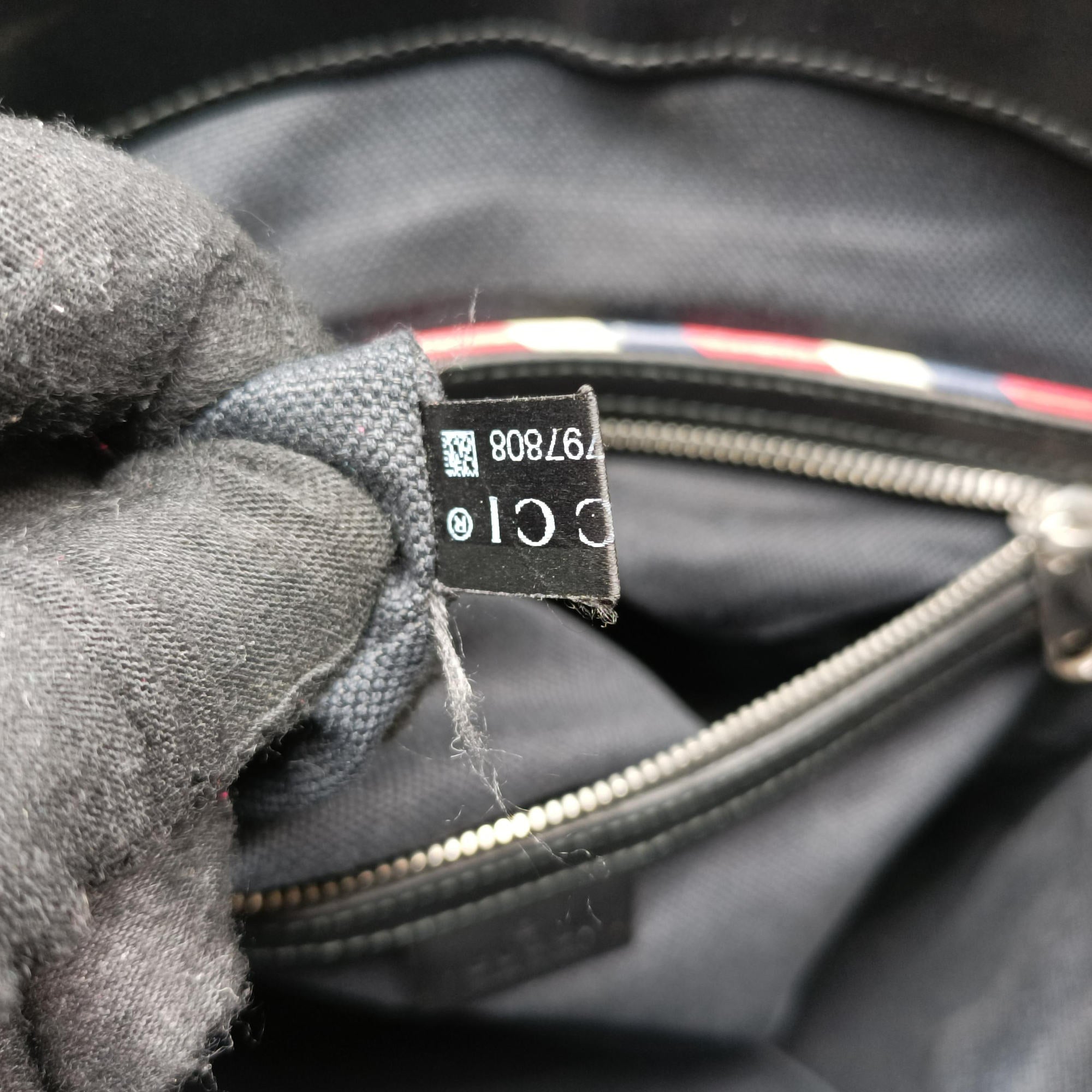 Pre-owned Gucci GG Supreme Courrier Messenger Black×Multicolour PVC coated canvas×Leather 474137 shoulderbag | stylenewstar