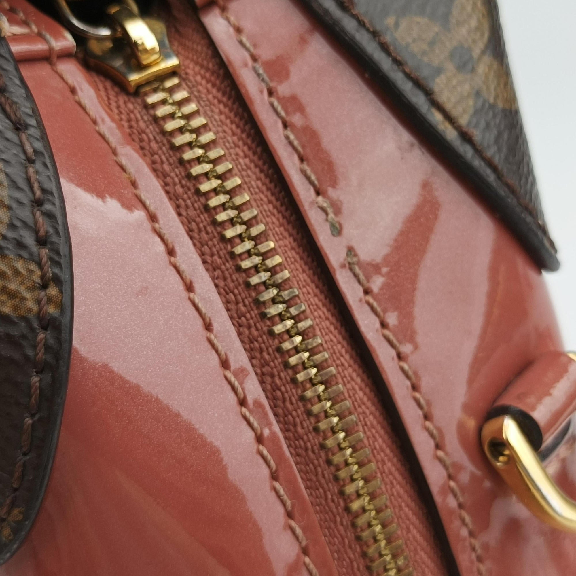 Pre-owned Louis Vuitton Miroir Venice Vieux Rose Vernis M53546 shoulderbag | stylenewstar