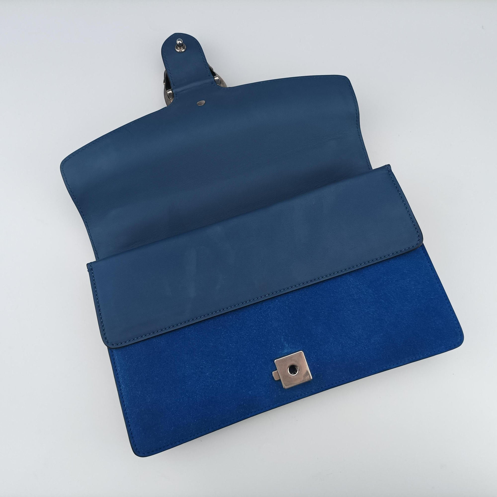 Vintage Gucci Dionysus Blue Suede 400249 shoulderbag | stylenewstar