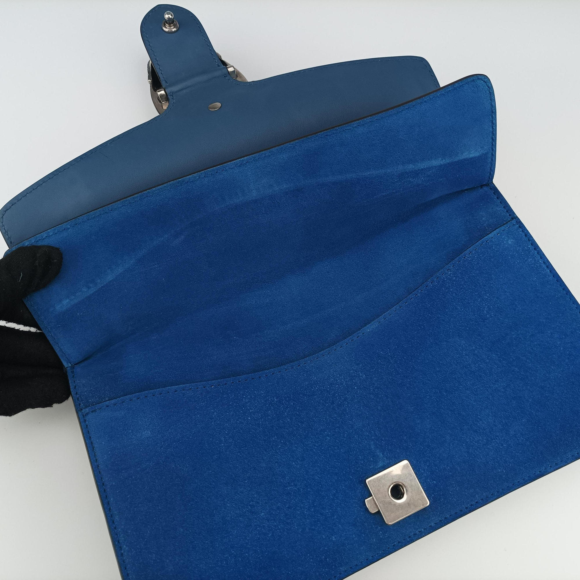 Vintage Gucci Dionysus Blue Suede 400249 shoulderbag | stylenewstar