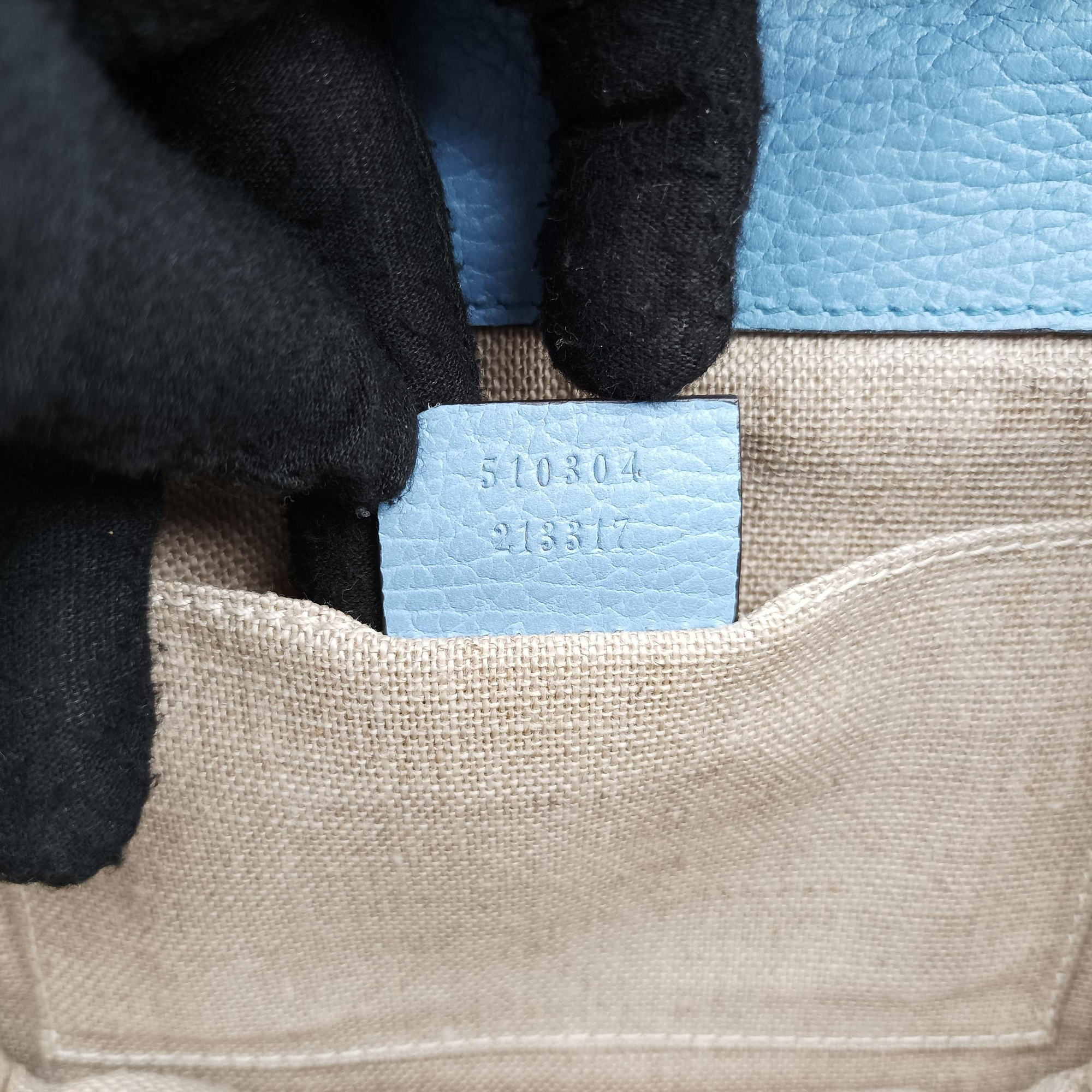 Pre-owned Gucci Interlocking G Blue Leather 510304 shoulderbag | stylenewstar