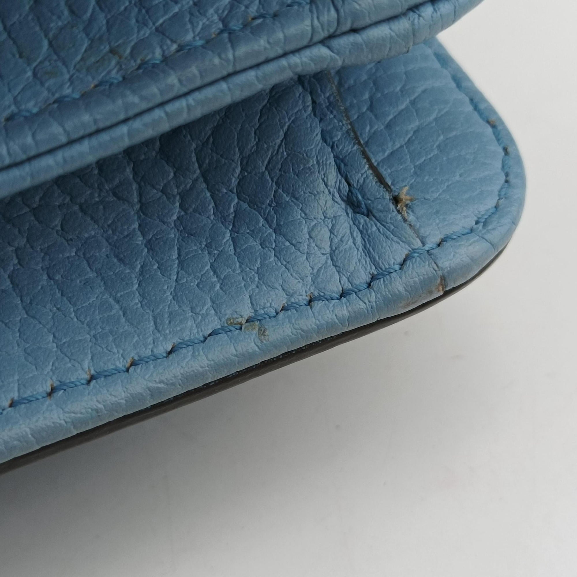 Pre-owned Gucci Interlocking G Blue Leather 510304 shoulderbag | stylenewstar