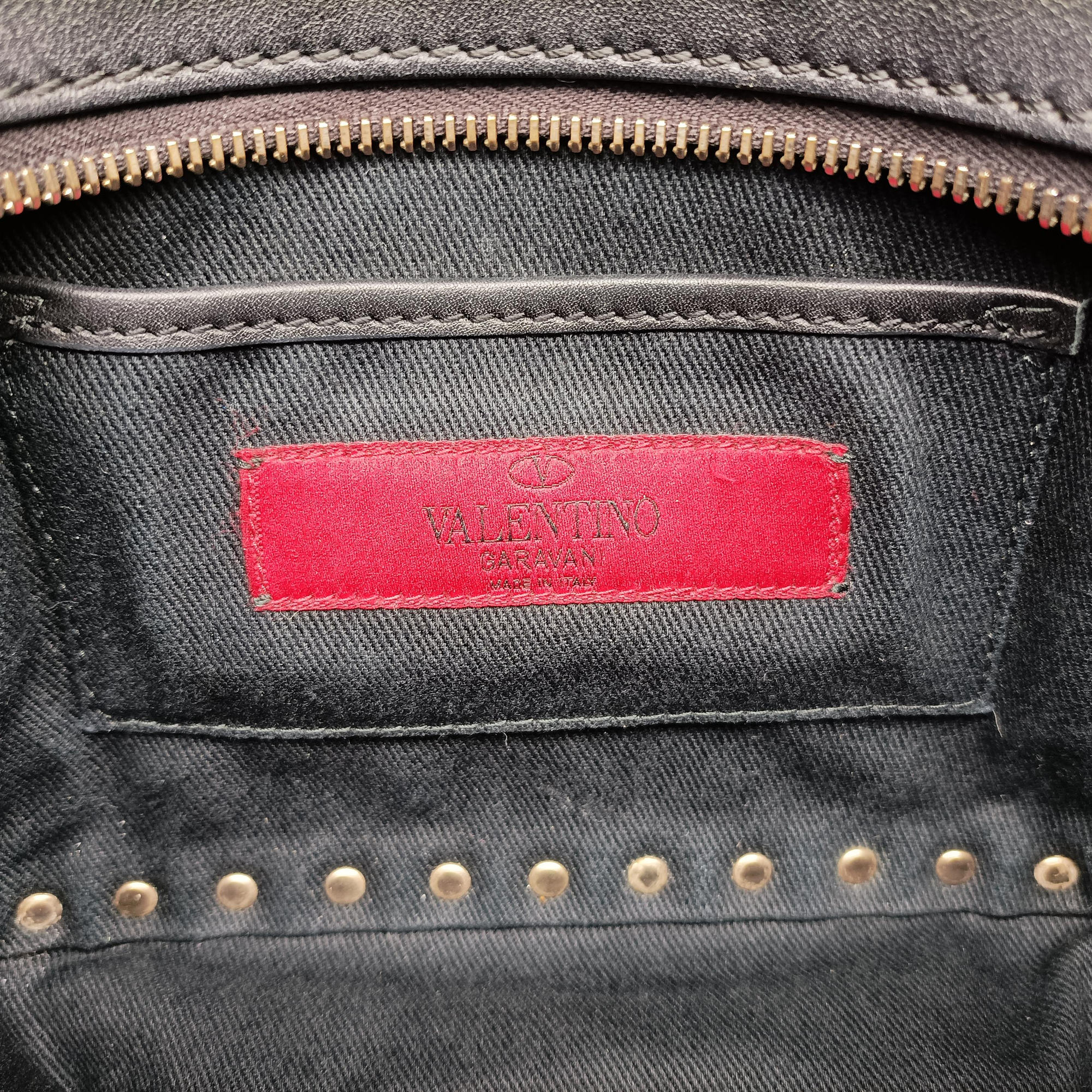 Vintage Valentino Rockstud Black Leather  shoulderbag | stylenewstar