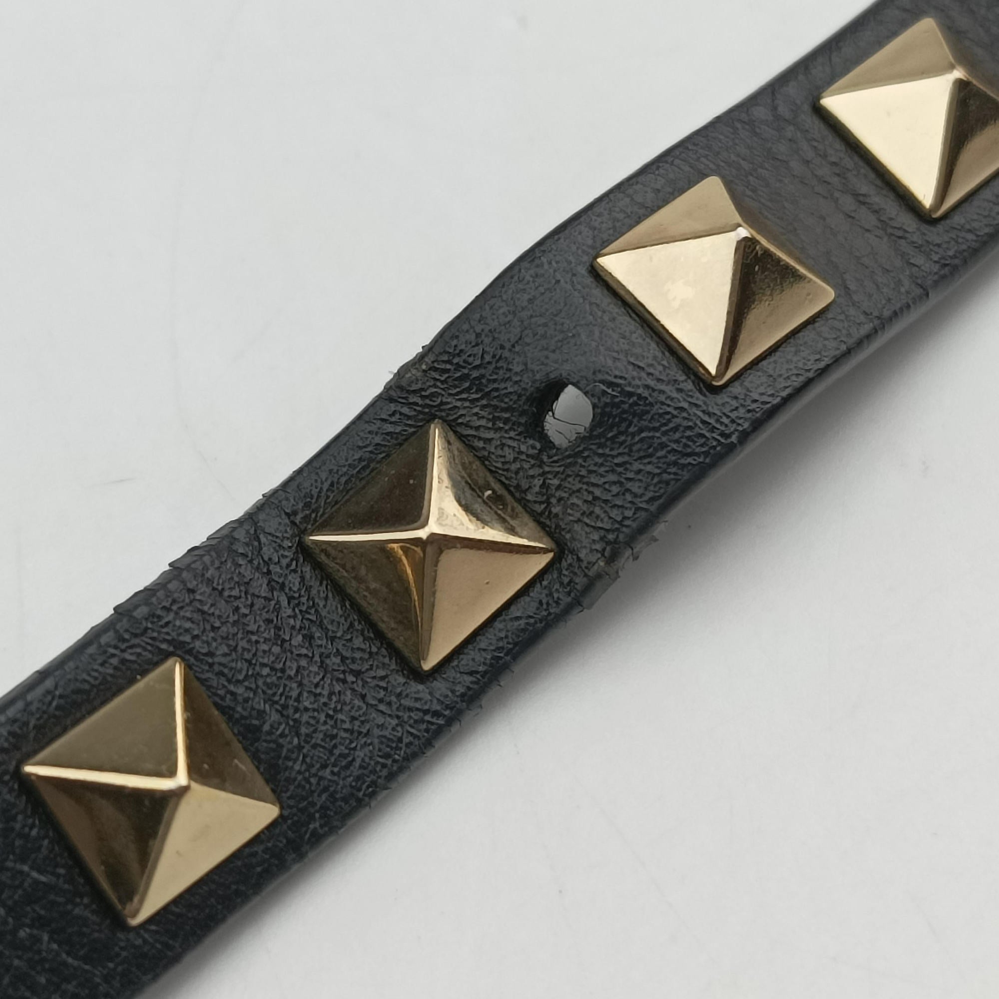 Vintage Valentino Rockstud Black Leather  shoulderbag | stylenewstar