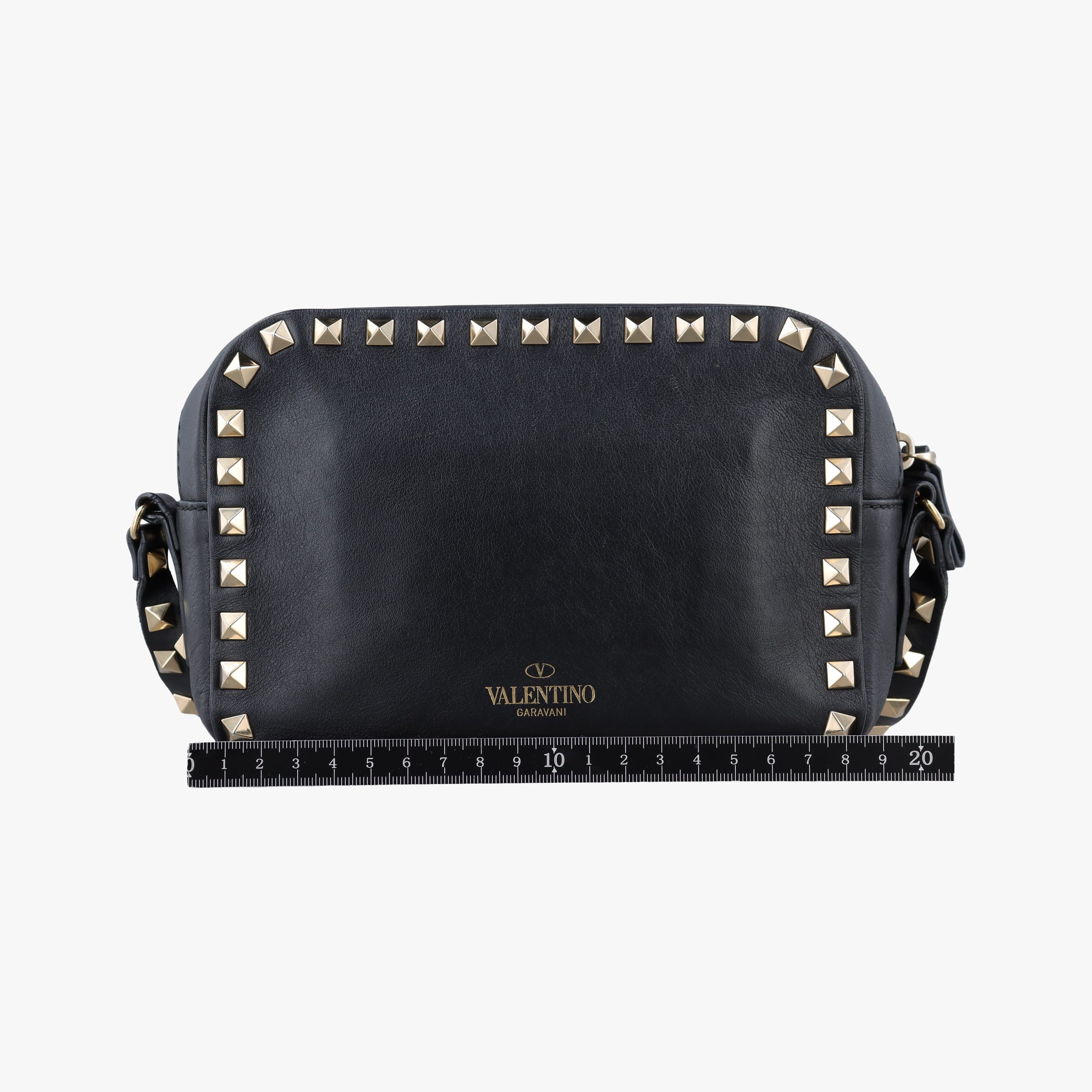 Vintage Valentino Rockstud Black Leather  shoulderbag | stylenewstar