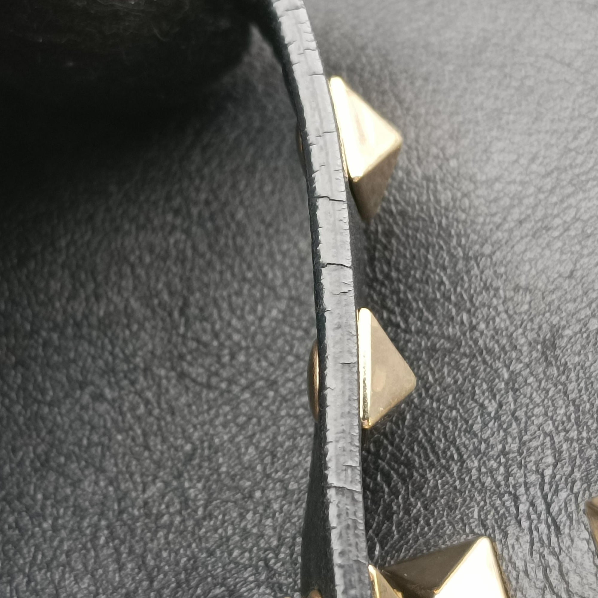 Vintage Valentino Rockstud Black Leather  shoulderbag | stylenewstar