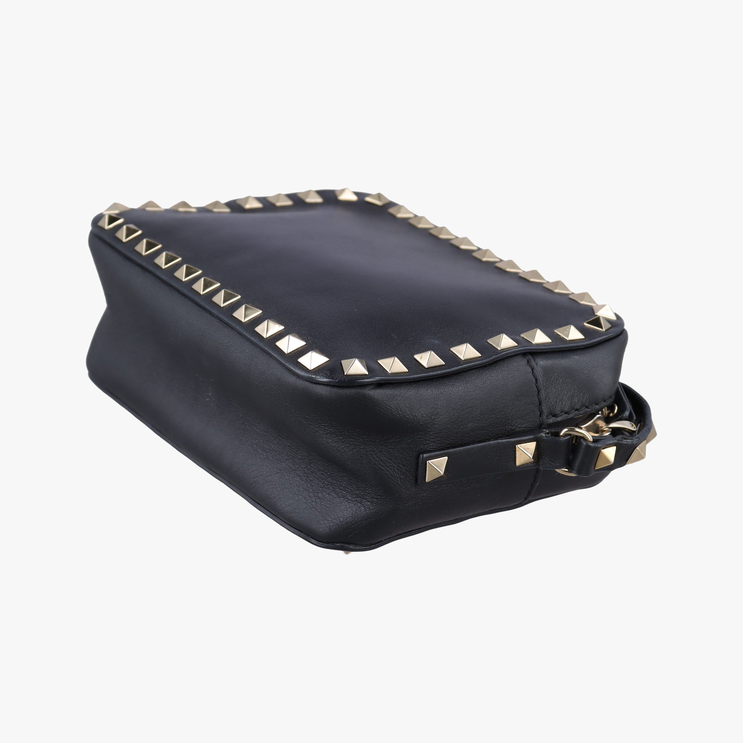 Vintage Valentino Rockstud Black Leather  shoulderbag | stylenewstar