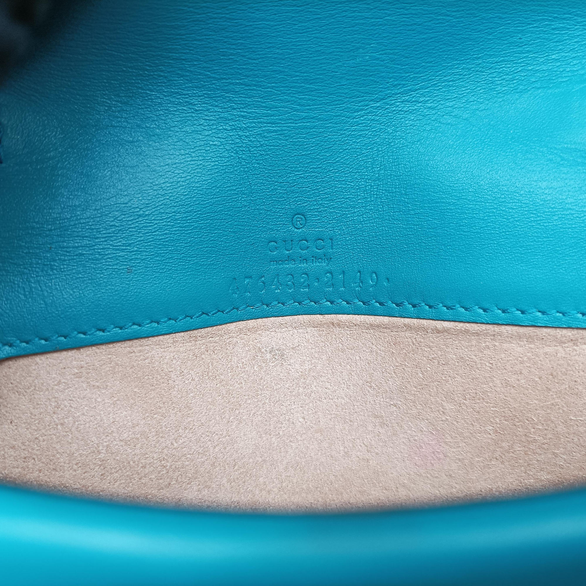 Pre-owned Gucci Dionysus Blue velour 476432 shoulderbag | stylenewstar