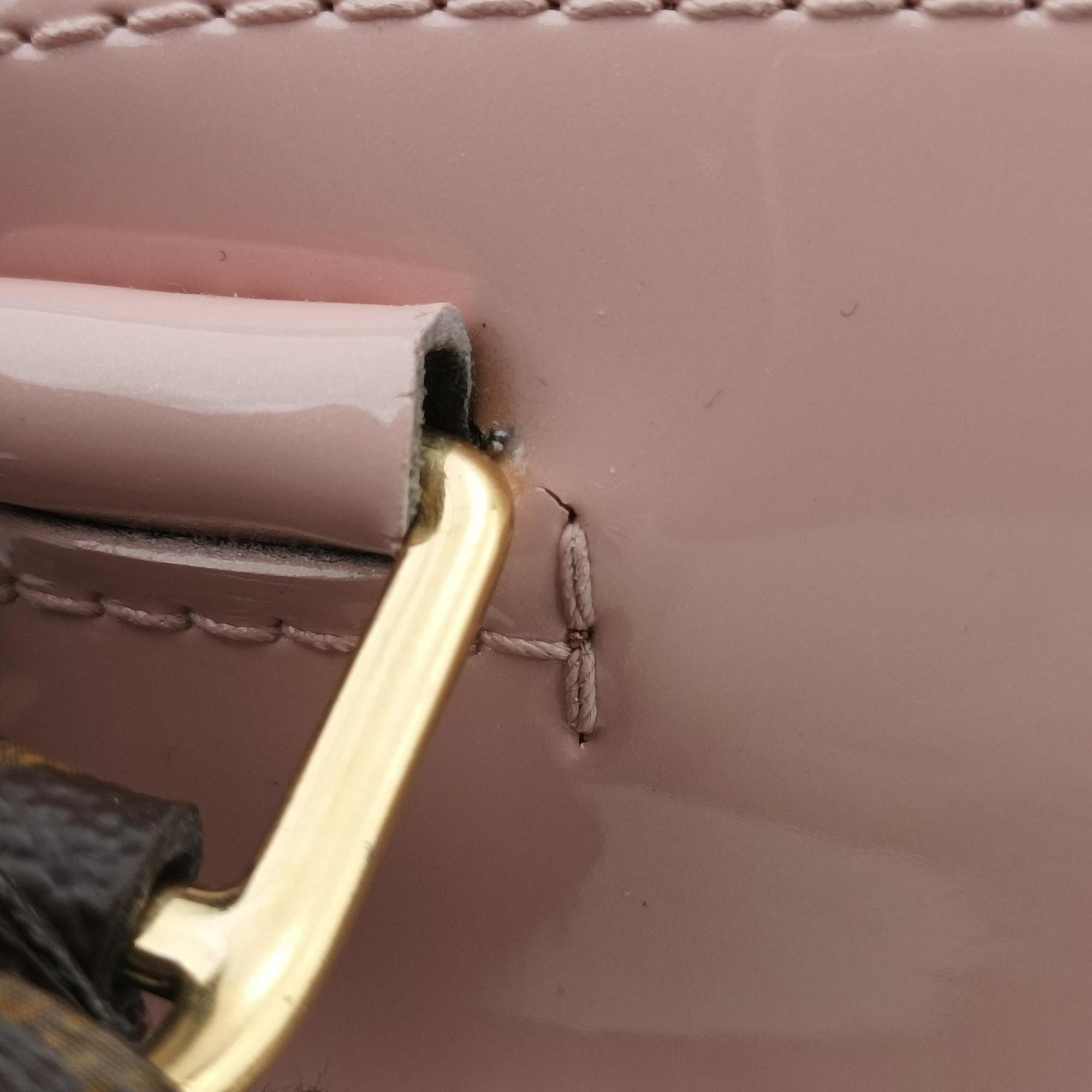 Pre-owned Louis Vuitton Alma BB ROSE BALLERIN Vernis M51949 shoulderbag | stylenewstar