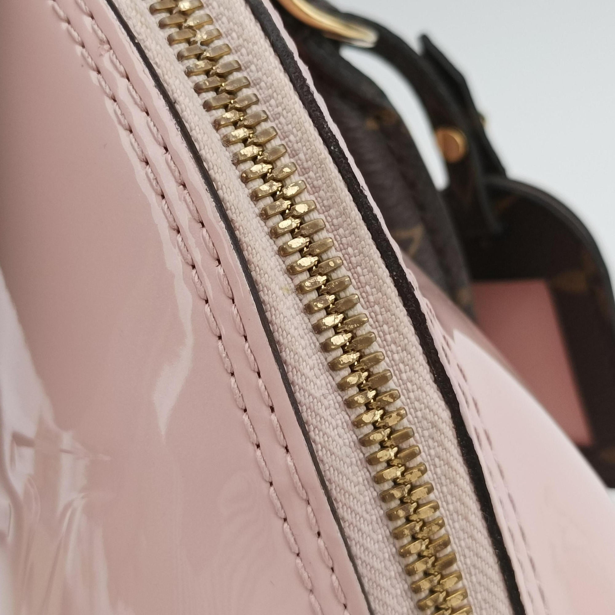 Pre-owned Louis Vuitton Alma BB ROSE BALLERIN Vernis M51949 shoulderbag | stylenewstar