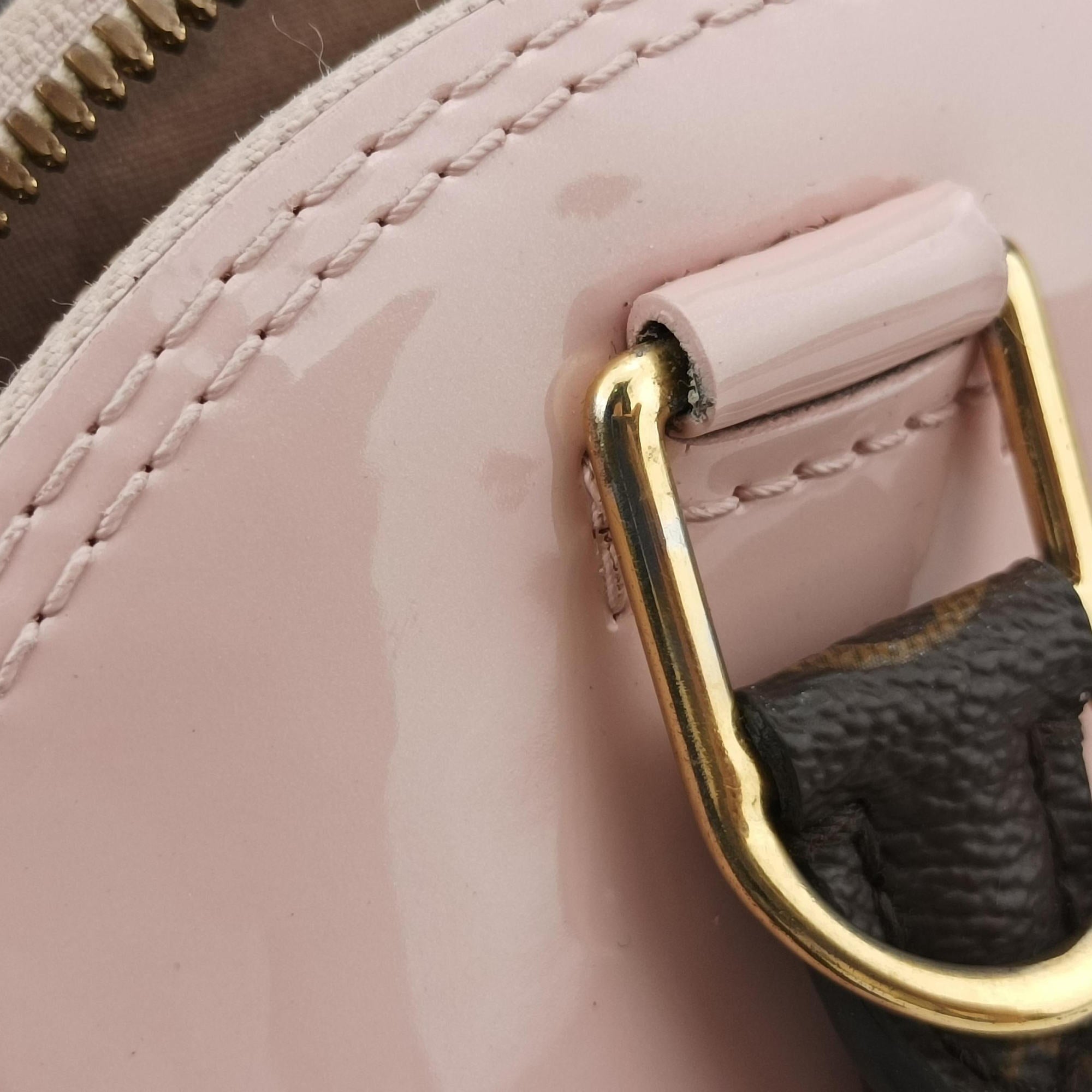 Pre-owned Louis Vuitton Alma BB ROSE BALLERIN Vernis M51949 shoulderbag | stylenewstar