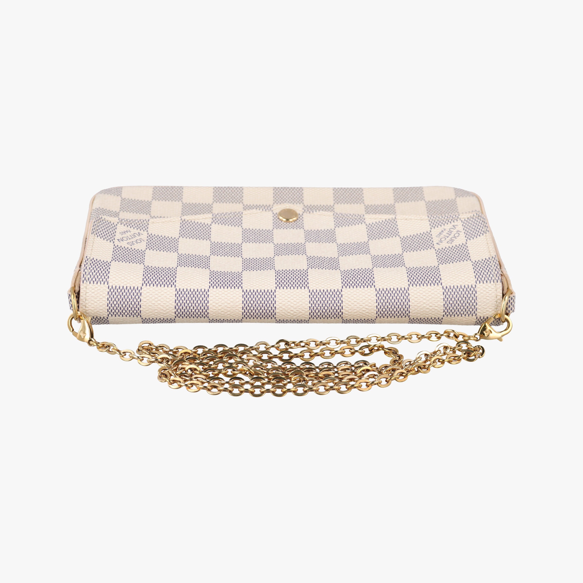 Vintage Louis Vuitton Pochette FeLICIE Azur Damier Canvas N63106 shoulderbag | stylenewstar