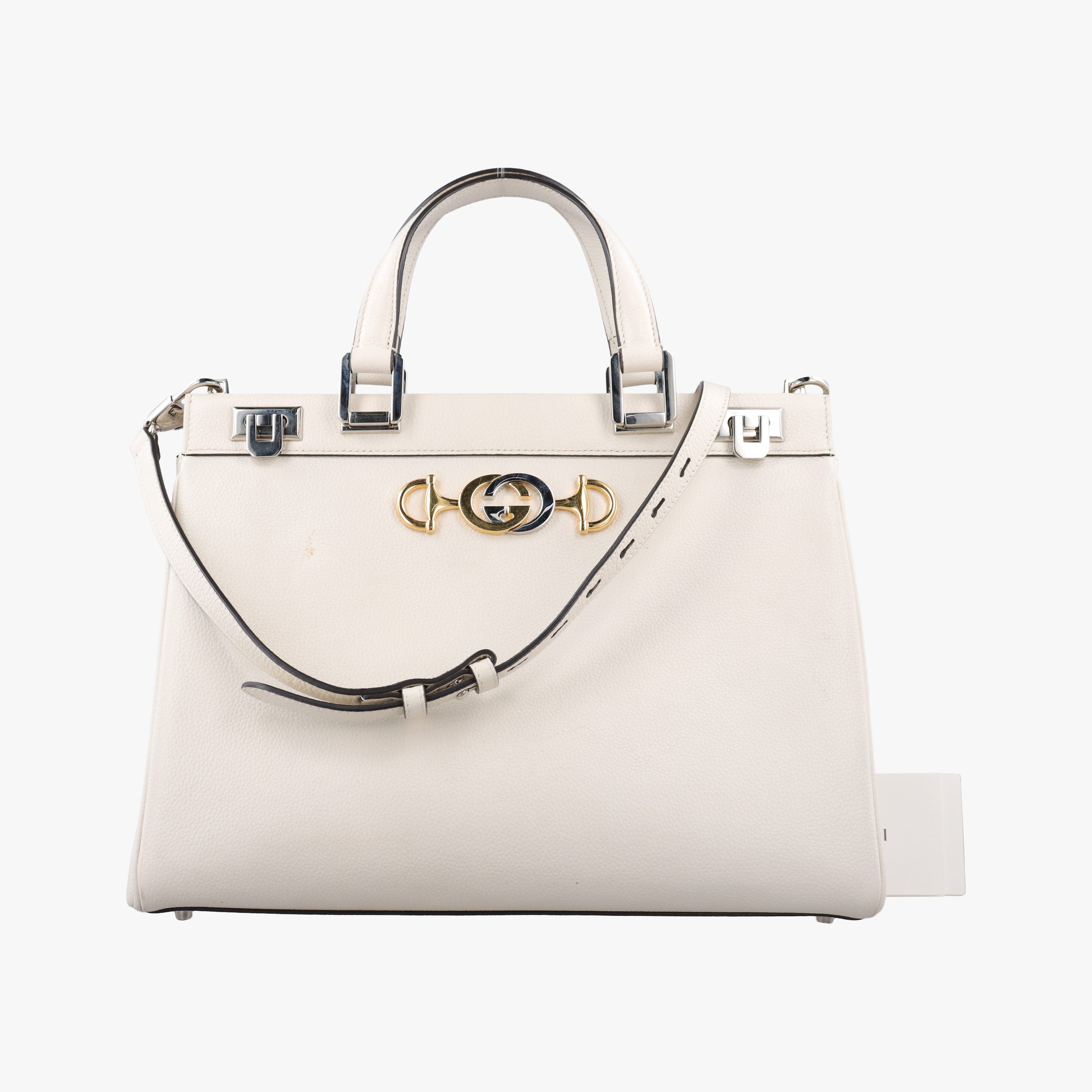 Pre-owned Gucci Zumi White Leather 564714 shoulderbag | stylenewstar