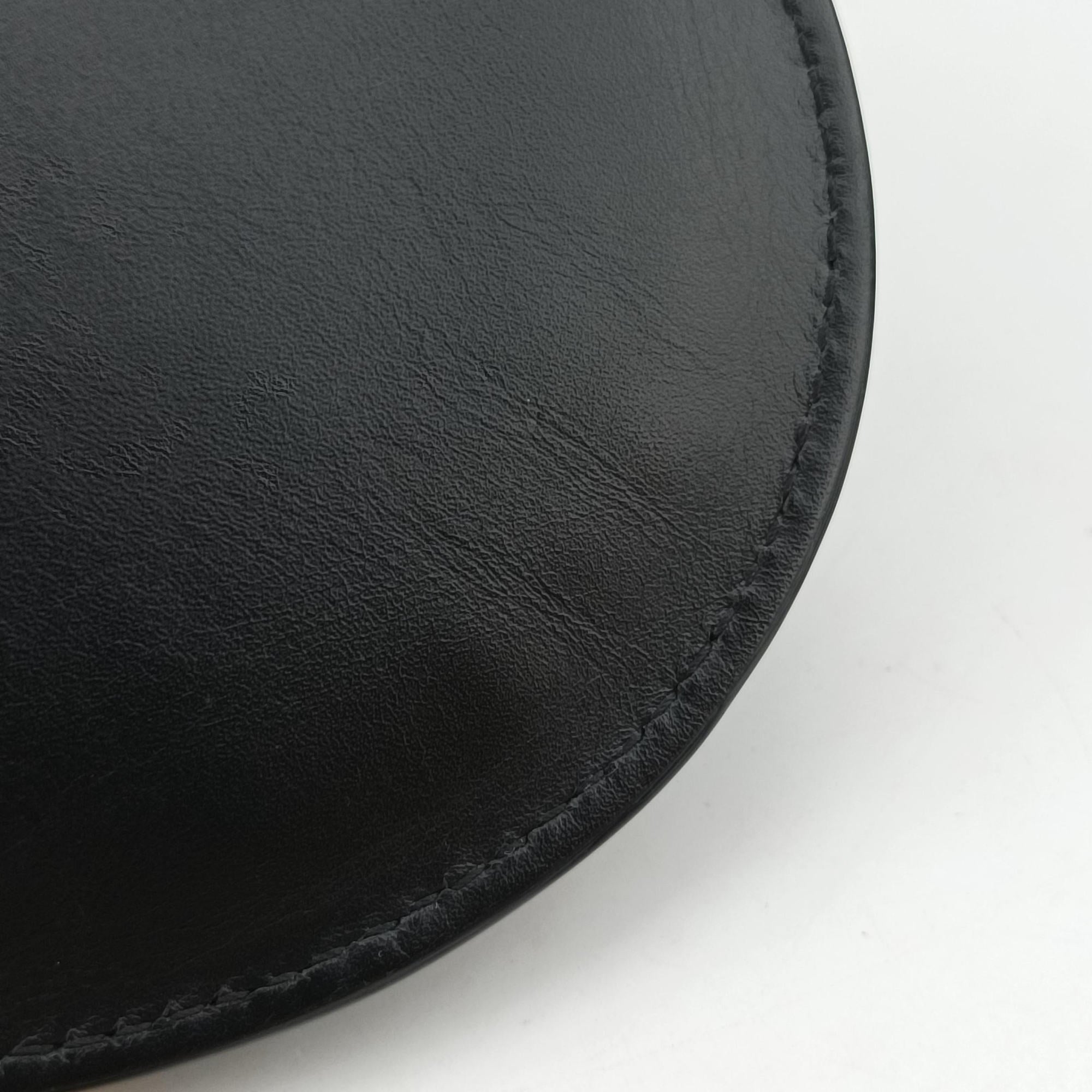 Pre-owned Christian Dior saddle Black leather  bum bag/waist bag | stylenewstar