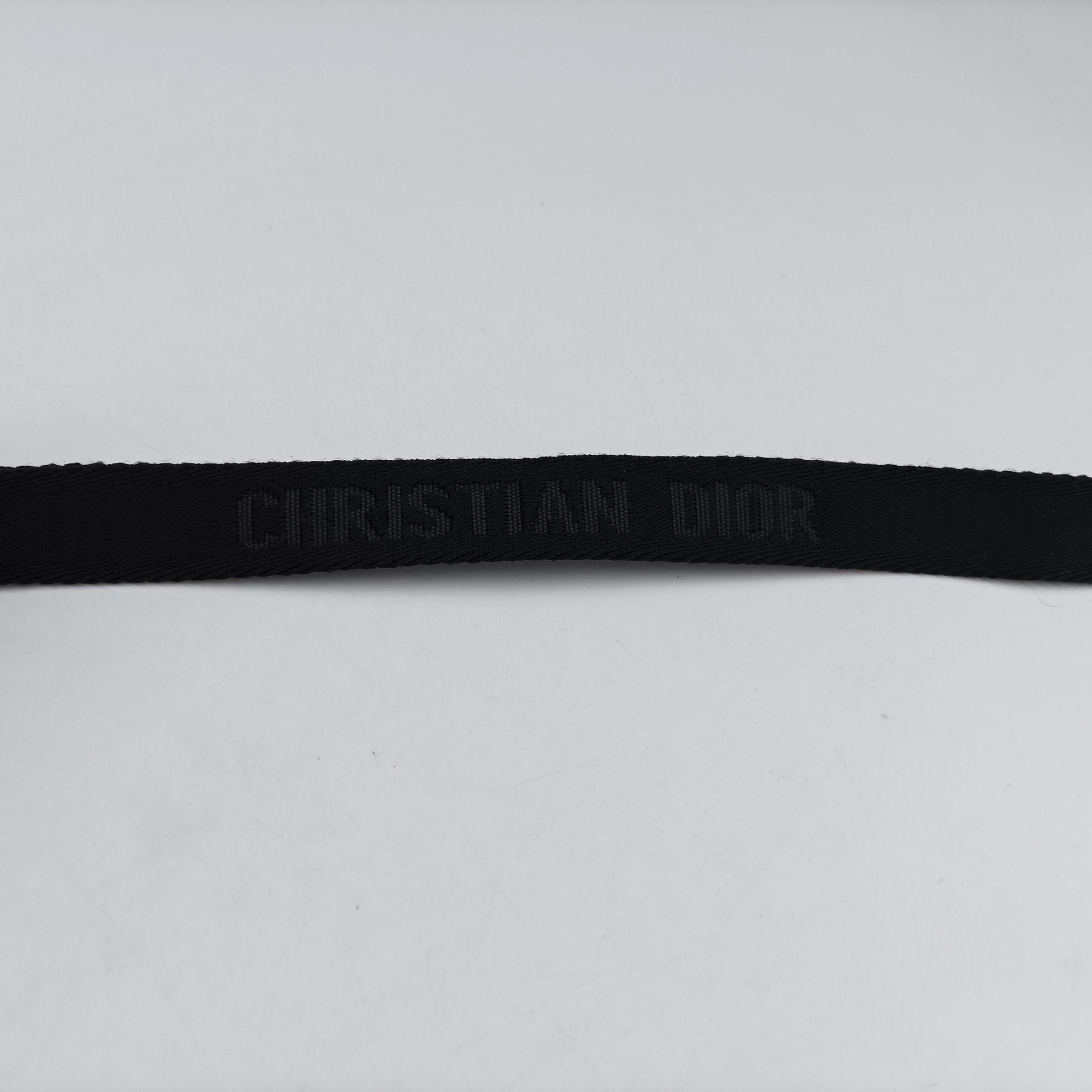 Pre-owned Christian Dior saddle Black leather  bum bag/waist bag | stylenewstar