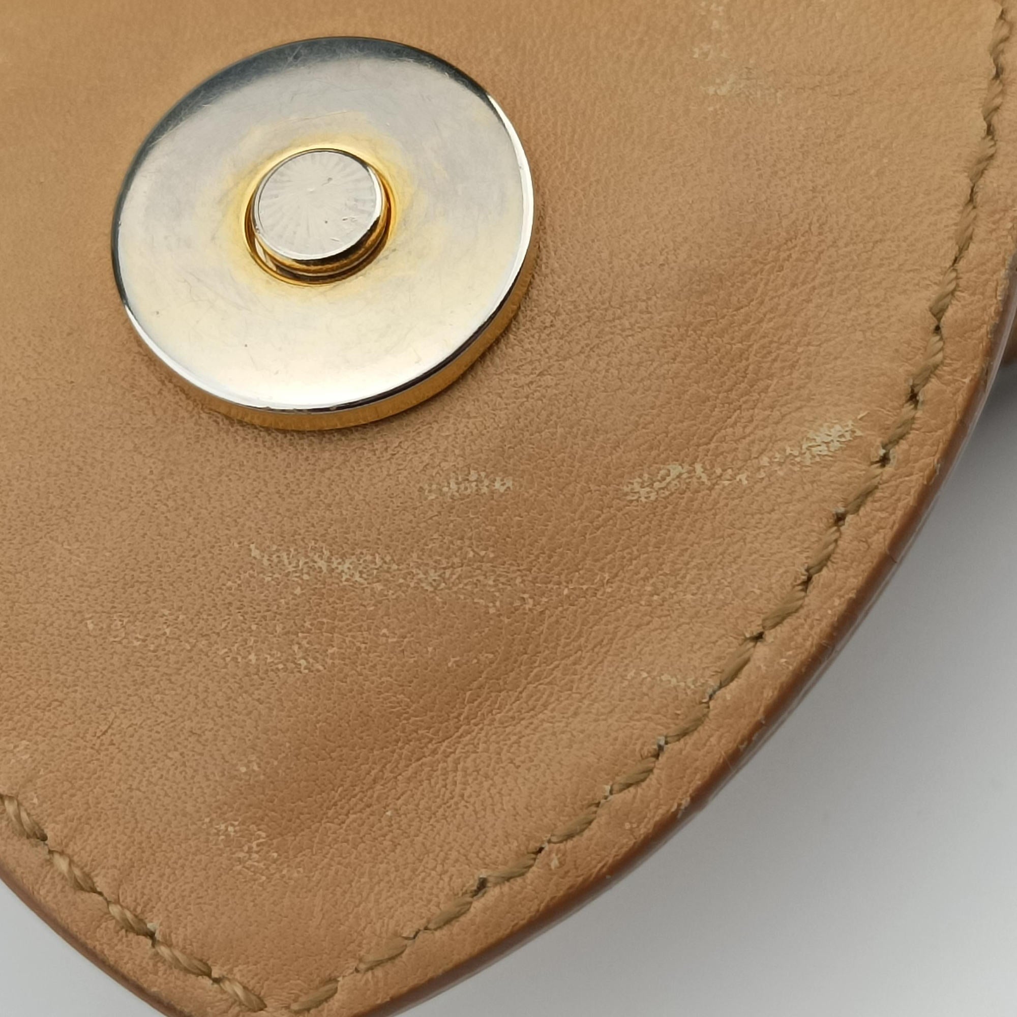 Pre-owned Christian Dior Savane Chic Miel Beige Leather  handbag | stylenewstar