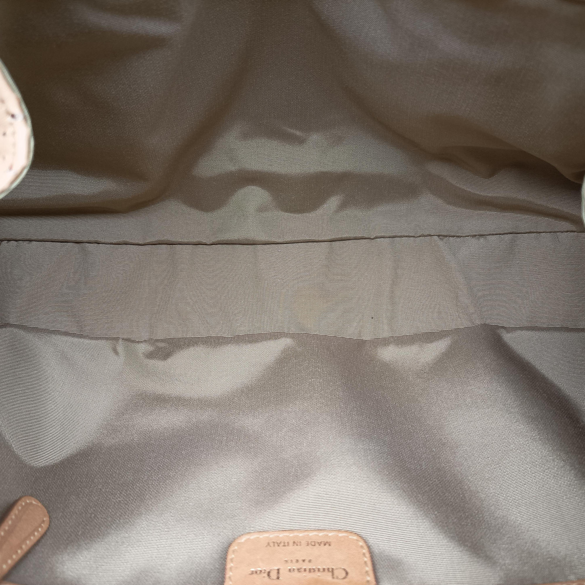 Pre-owned Christian Dior Savane Chic Miel Beige Leather  handbag | stylenewstar