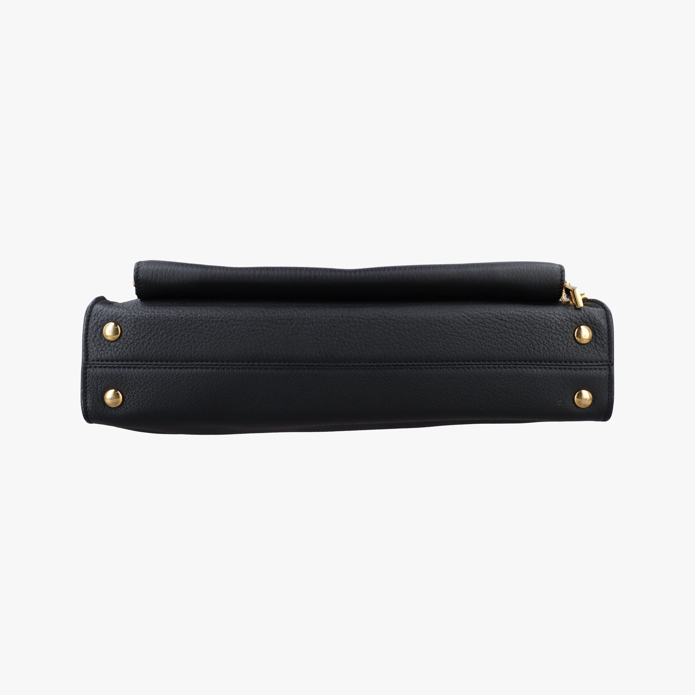 Pre-owned VERSACE Medusa Black Leather  handbag | stylenewstar
