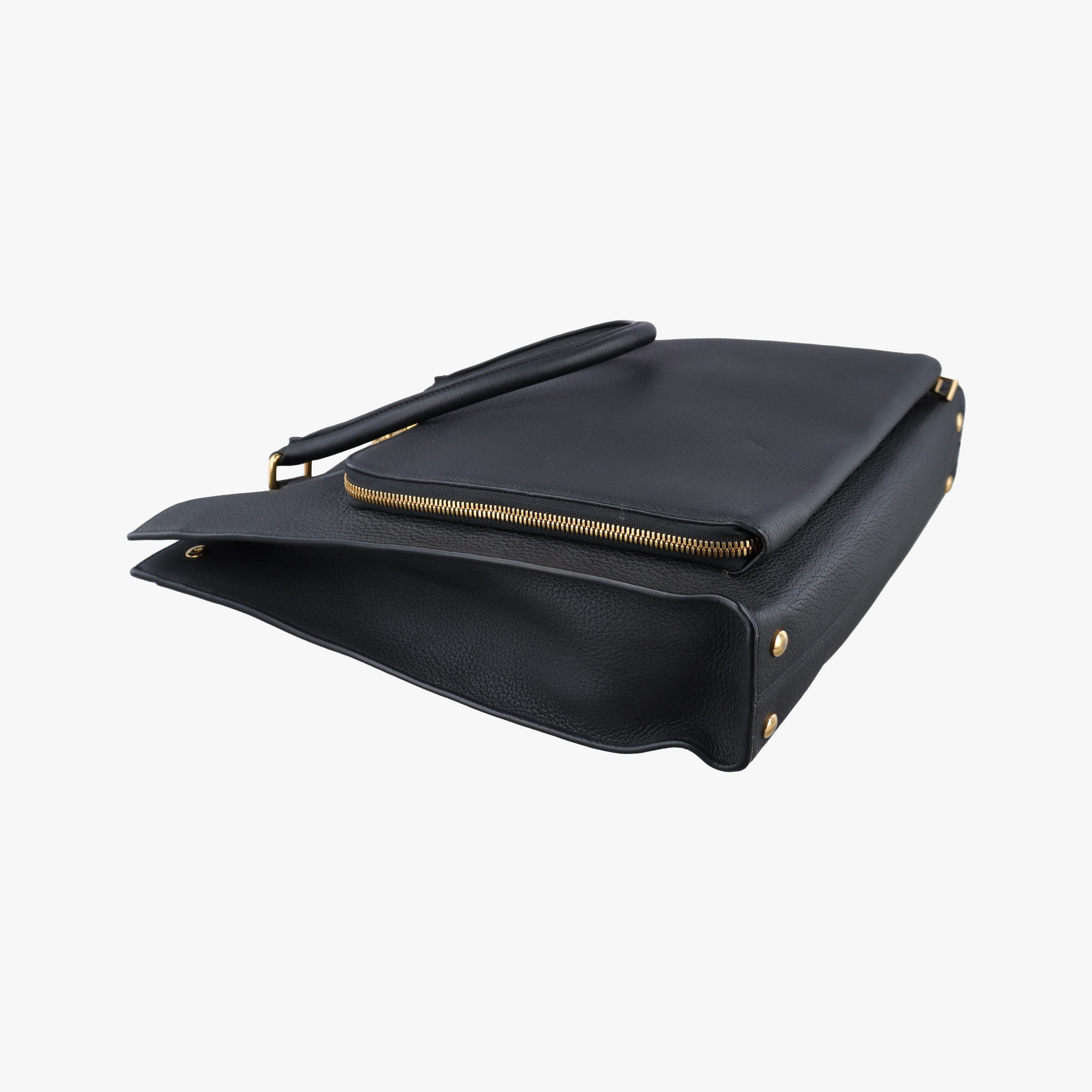 Pre-owned VERSACE Medusa Black Leather  handbag | stylenewstar