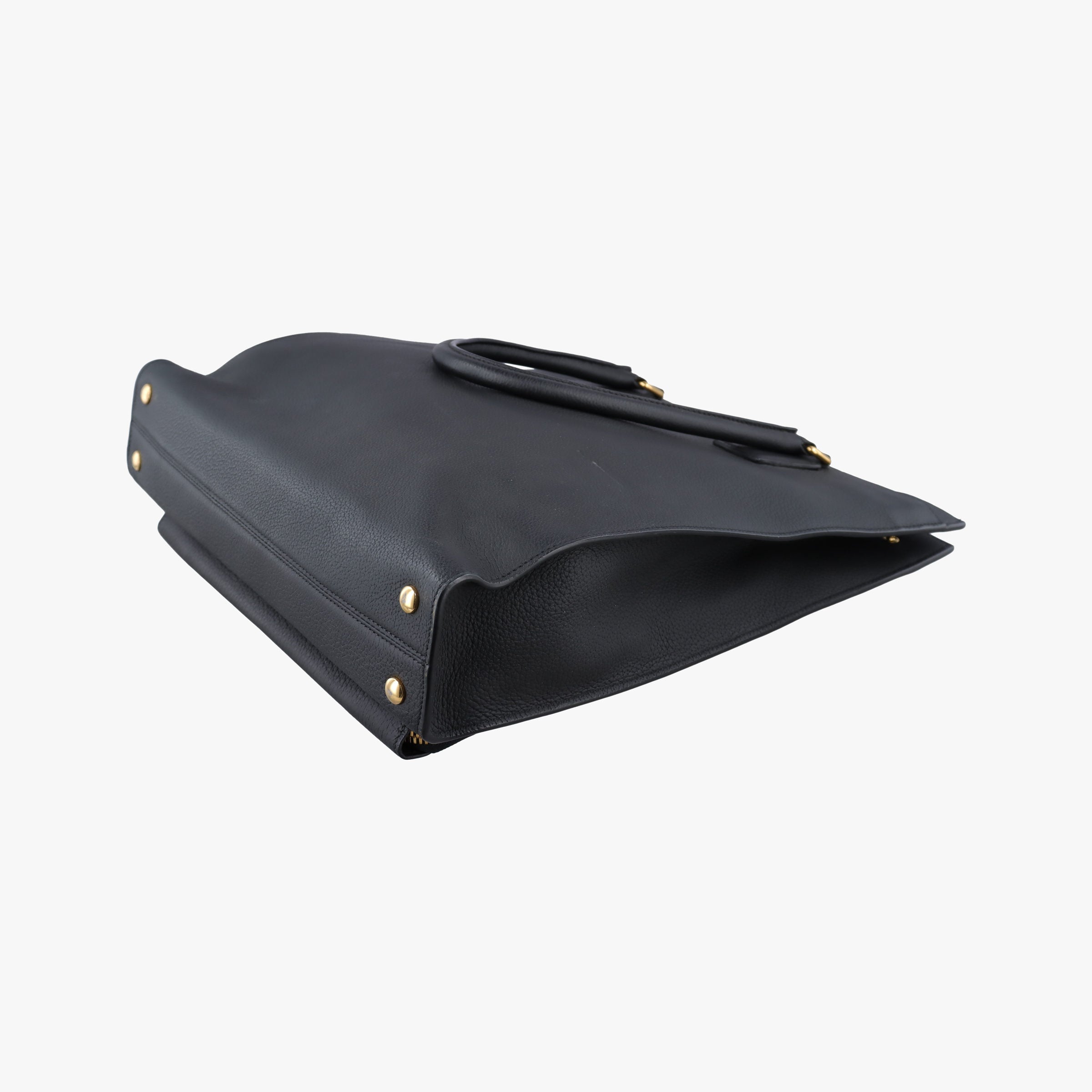 Pre-owned VERSACE Medusa Black Leather  handbag | stylenewstar