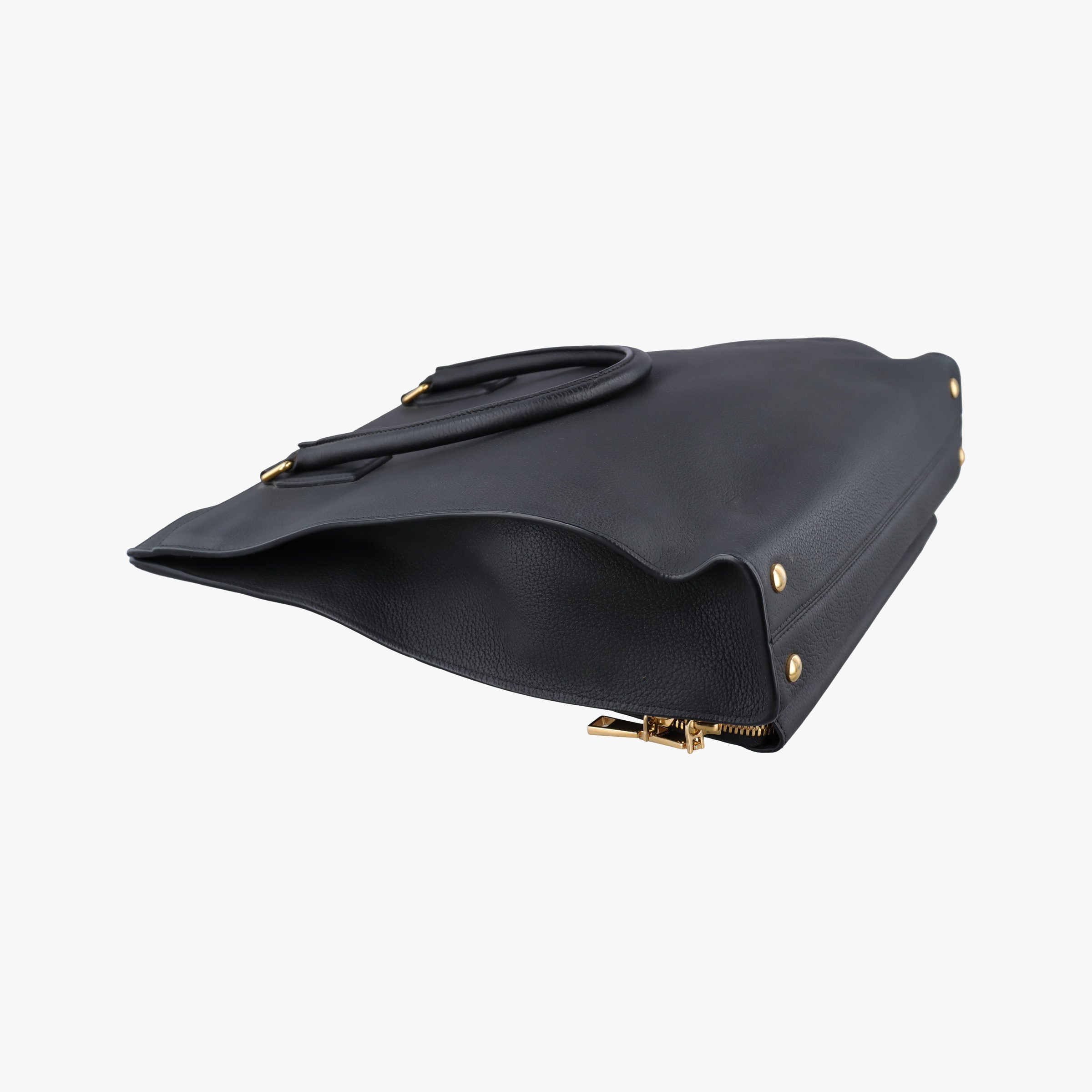 Pre-owned VERSACE Medusa Black Leather  handbag | stylenewstar