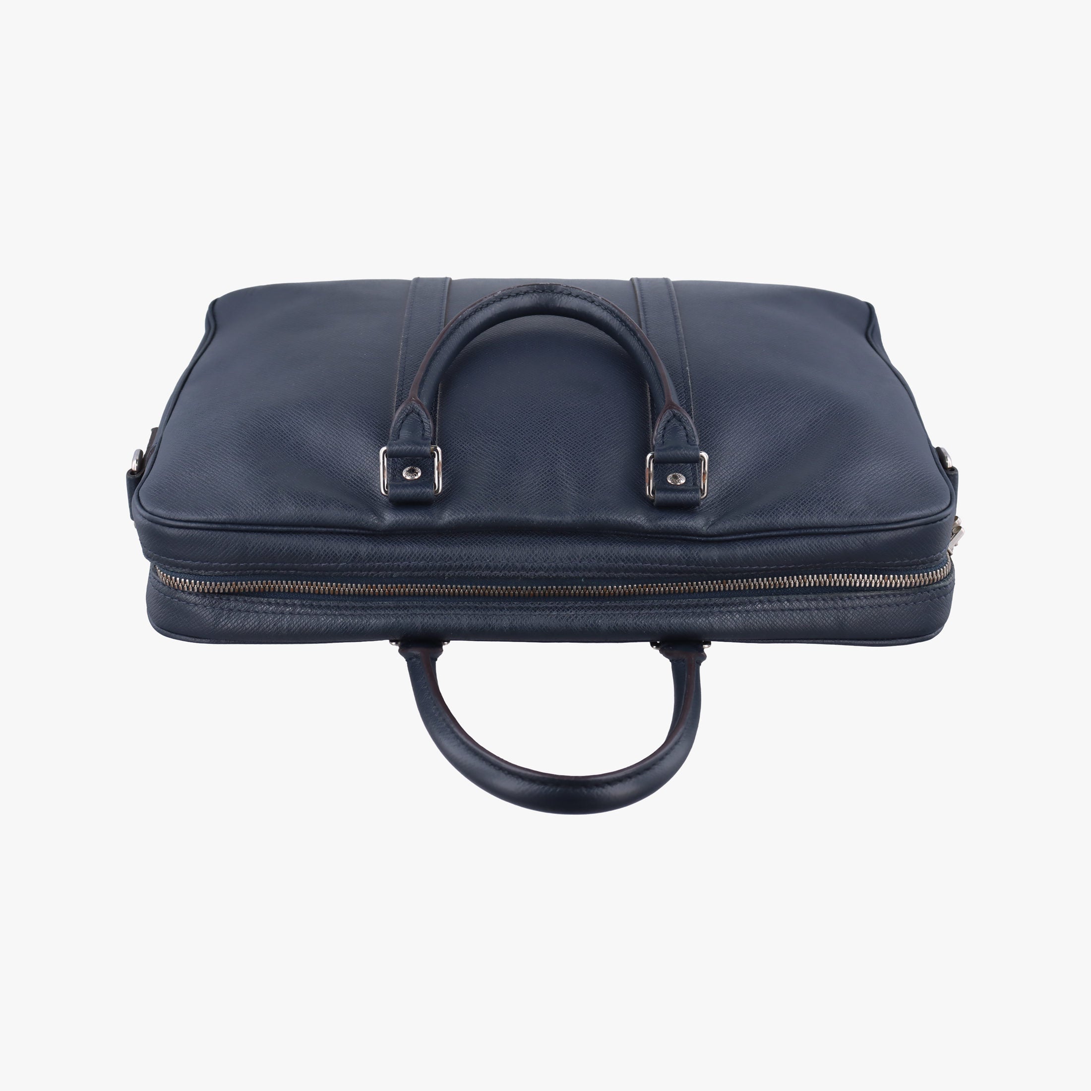 Pre-owned Louis Vuitton Port Document Voyage PM Navy Taiga M30639 handbag | stylenewstar
