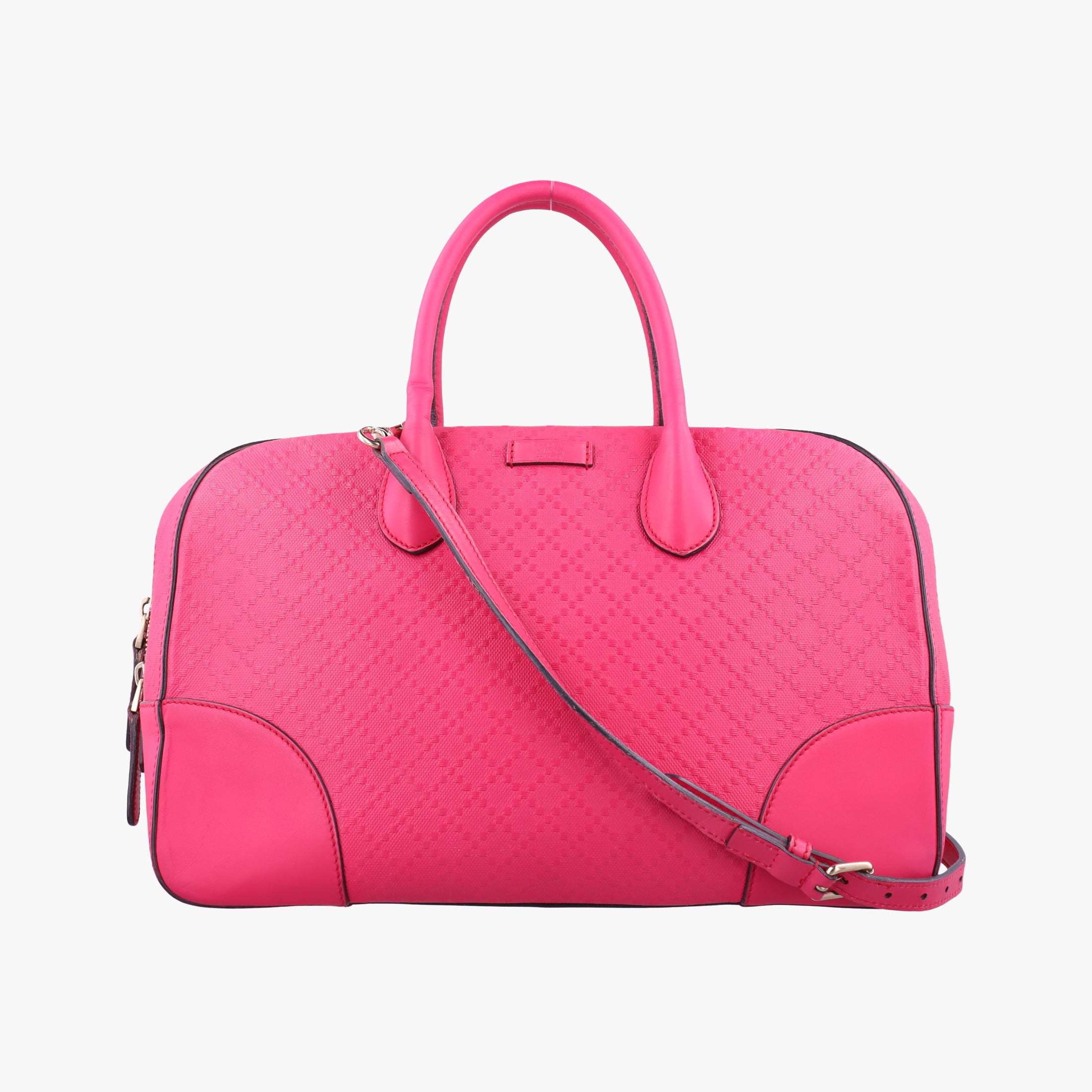 Pre-owned Gucci Bright Diamante Rose Leather 354332 shoulderbag | stylenewstar
