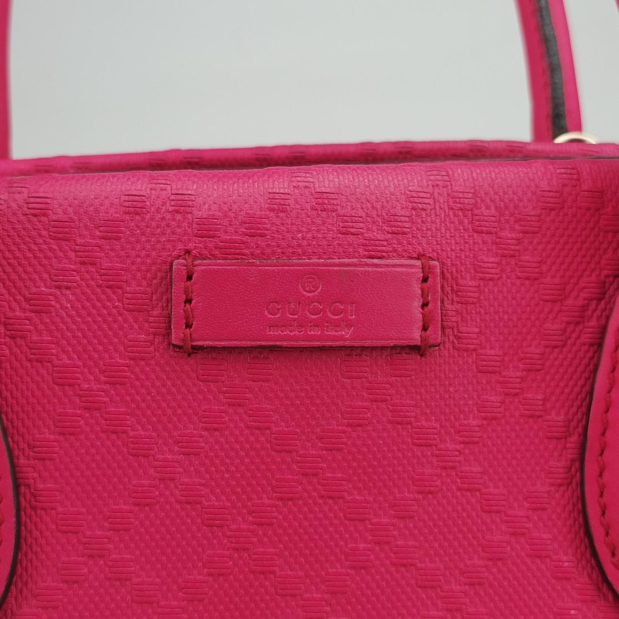 Pre-owned Gucci Bright Diamante Rose Leather 354332 shoulderbag | stylenewstar