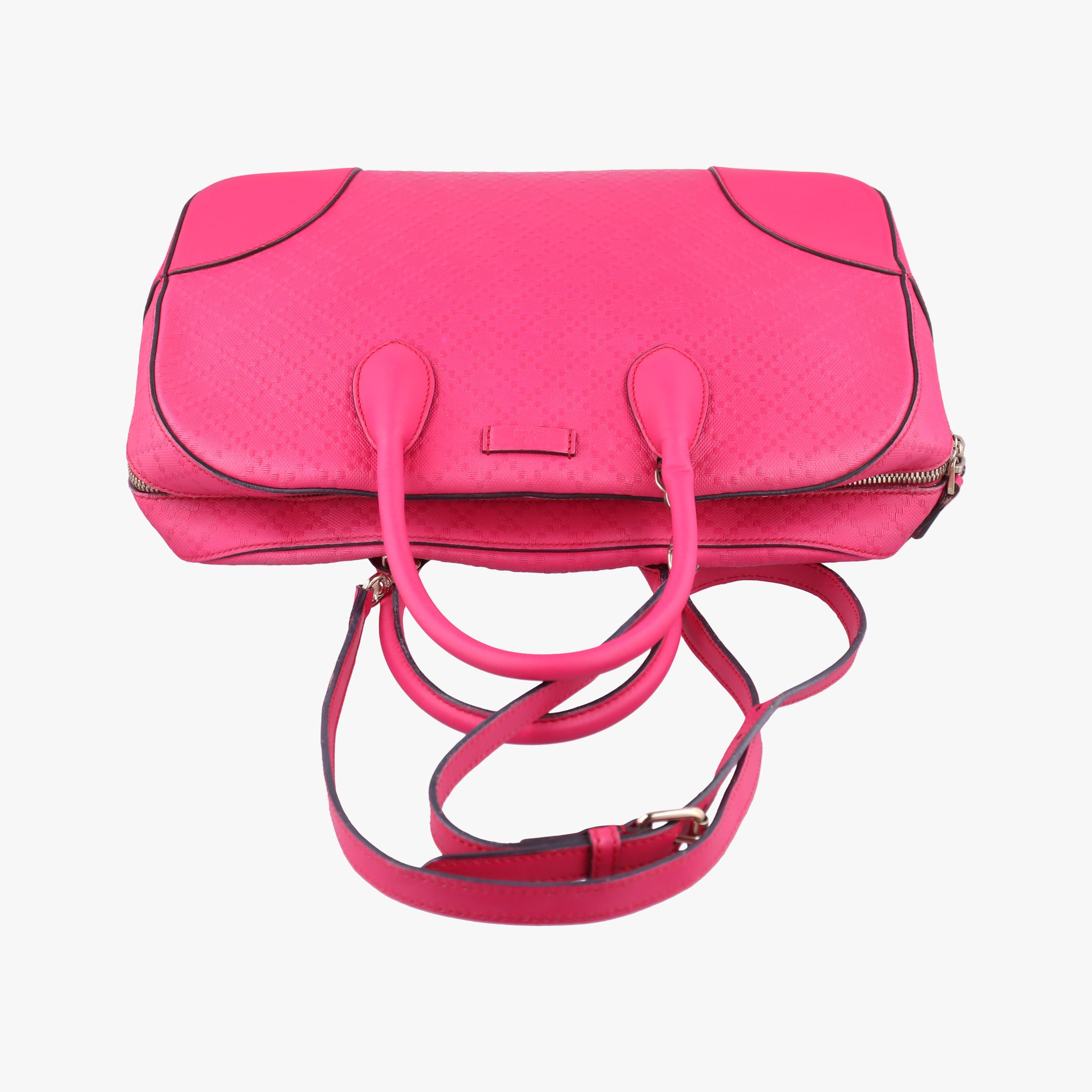 Pre-owned Gucci Bright Diamante Rose Leather 354332 shoulderbag | stylenewstar